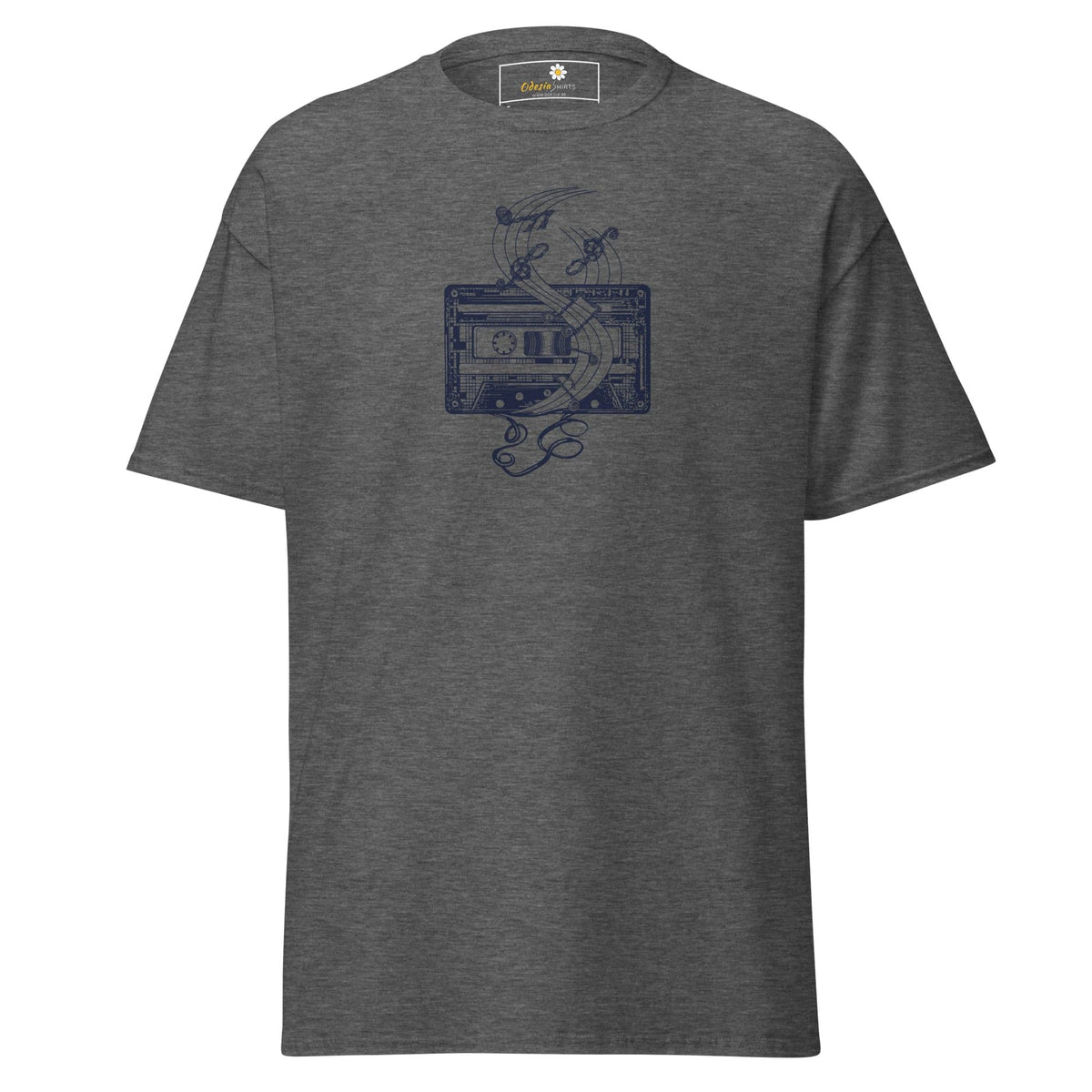 Unisex classic t-shirt - MUSIC TAPE - REGULAR - Dark Heather / S
