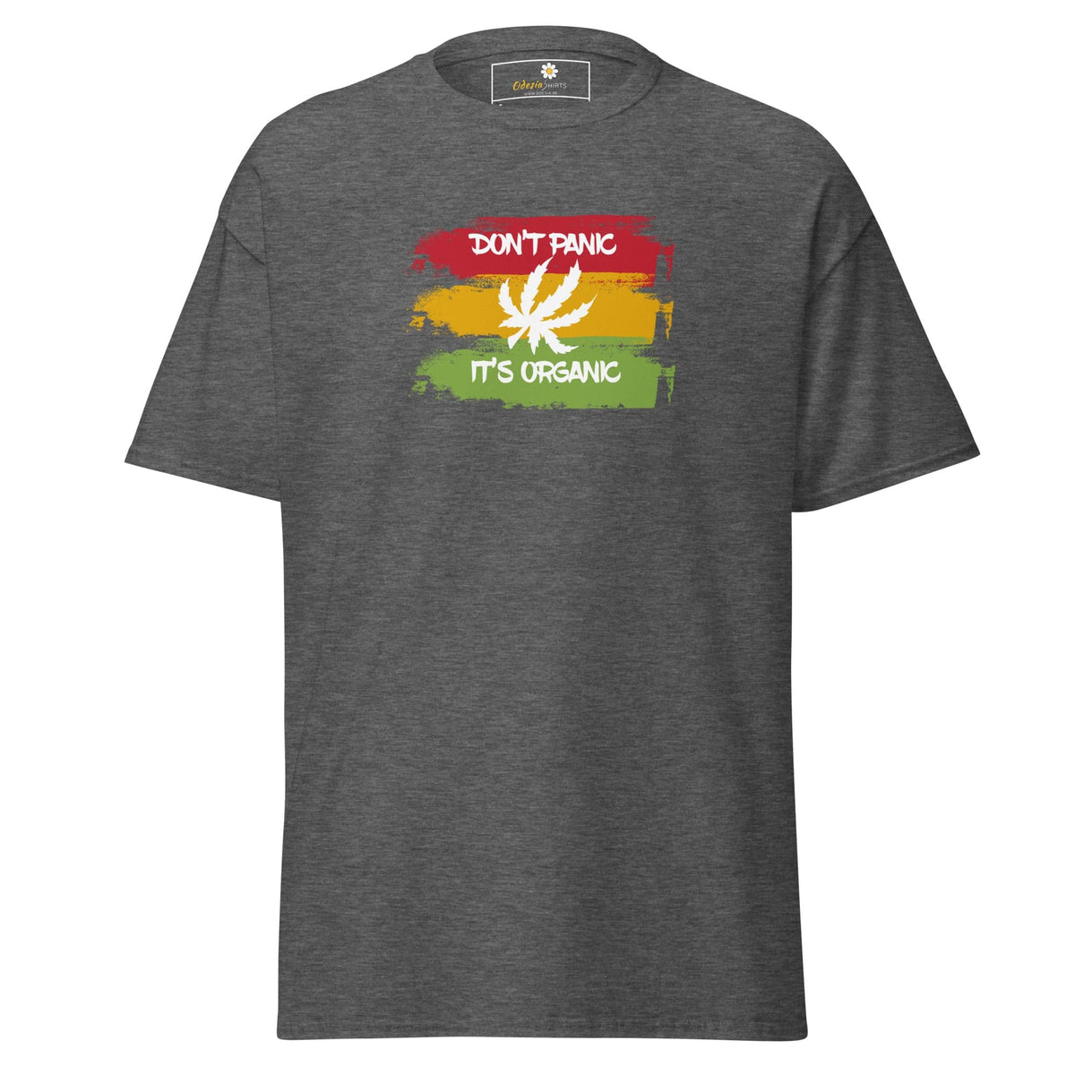 Unisex classic t-shirt - MYSTIC DON’T PANIC ORGANIC - REGULAR - Dark Heather / S