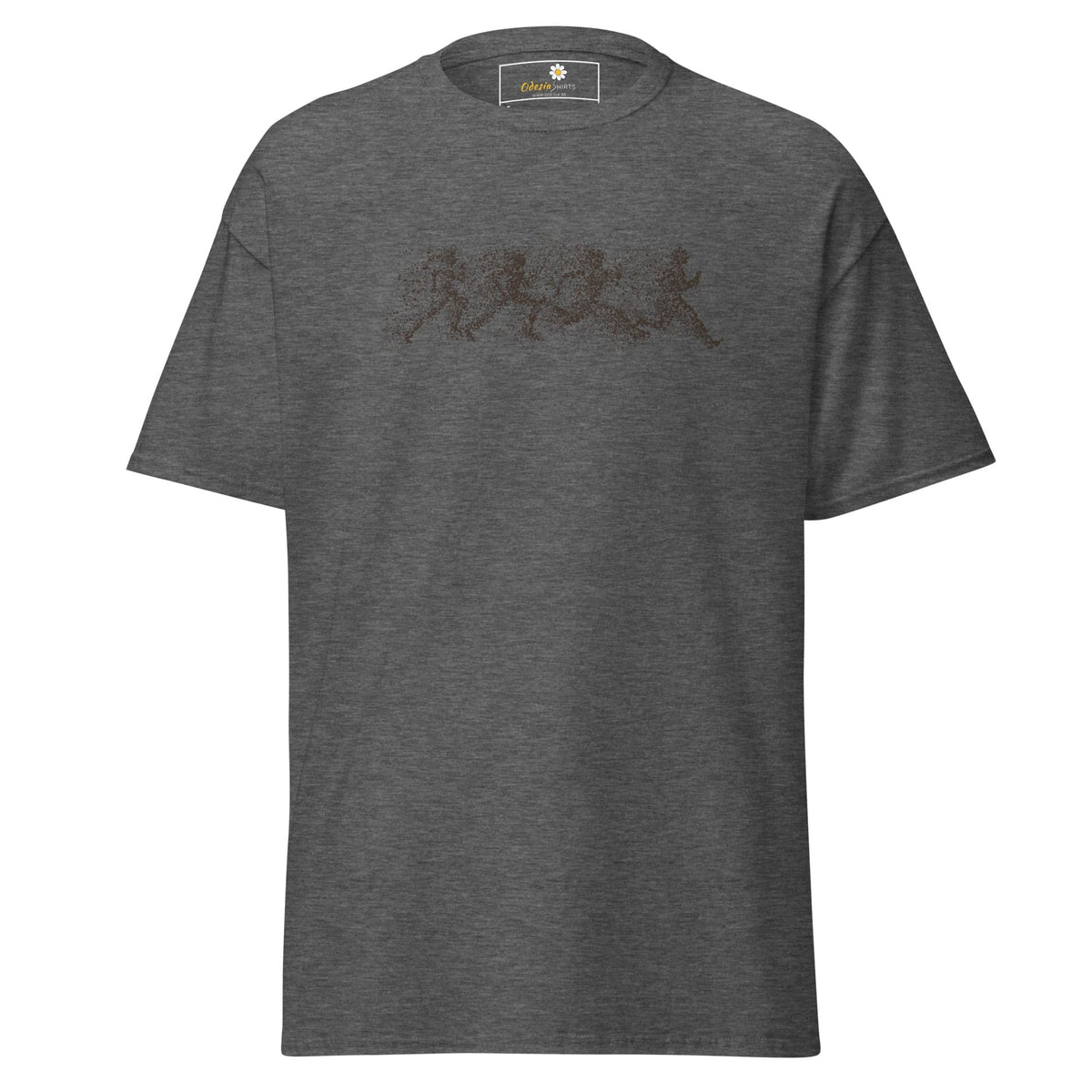 Unisex classic t-shirt - FANTASY DOTS MEN RUNNING - REGULAR - Dark Heather / S