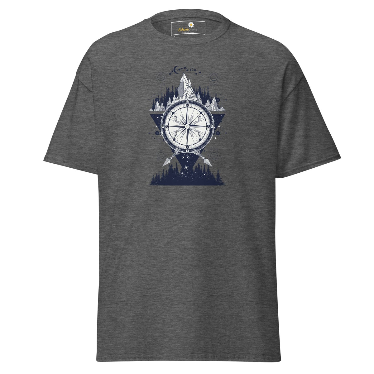 Unisex classic t-shirt - MYSTIC DIRECTIONS - REGULAR - Dark Heather / S