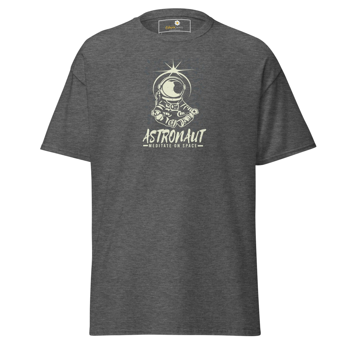 Unisex classic t-shirt - ASTRONAUT MEDITATION SPACE - REGULAR - Dark Heather / S