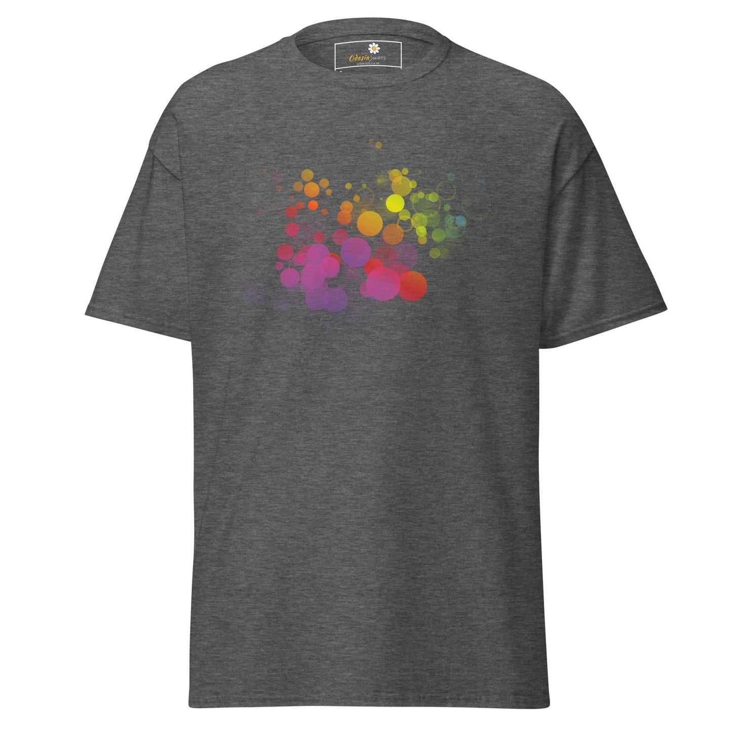 Unisex classic tee - ABSTRACT BUBBLES - REGULAR - Dark Heather / S