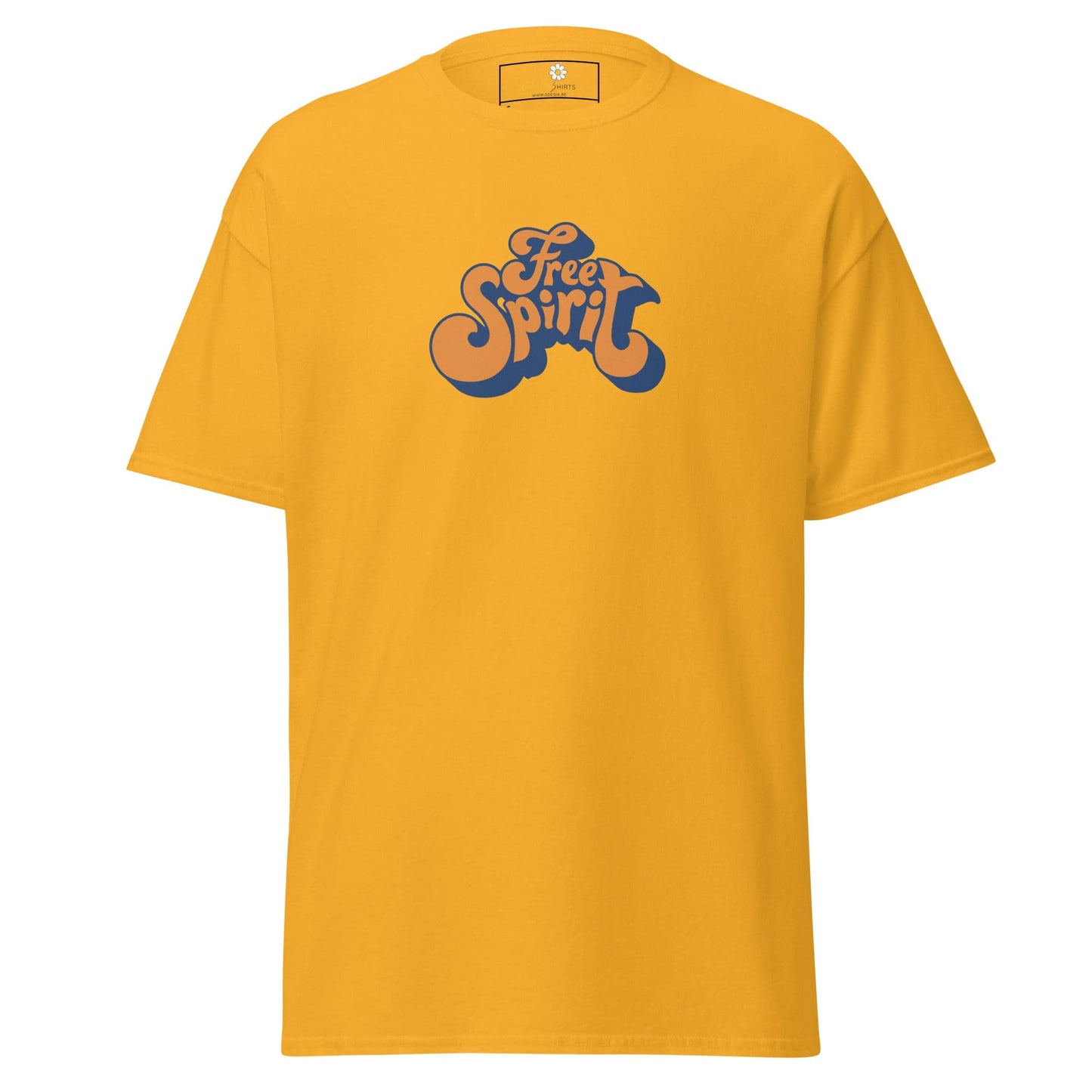 Unisex classic tee - TEXT MISC FREE SPIRIT - REGULAR - Gold / S