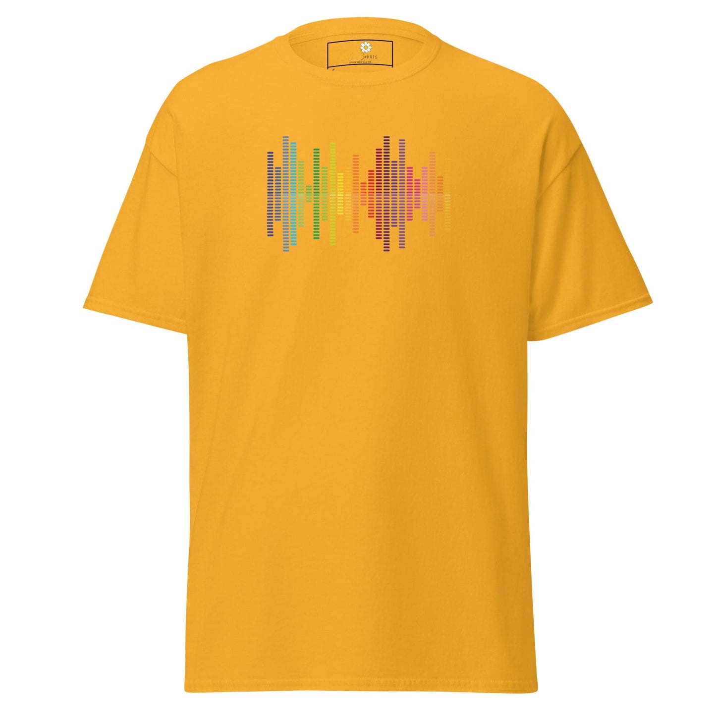 Unisex classic tee - MUSIC AUDIO SPECTRUM - REGULAR - Gold / S