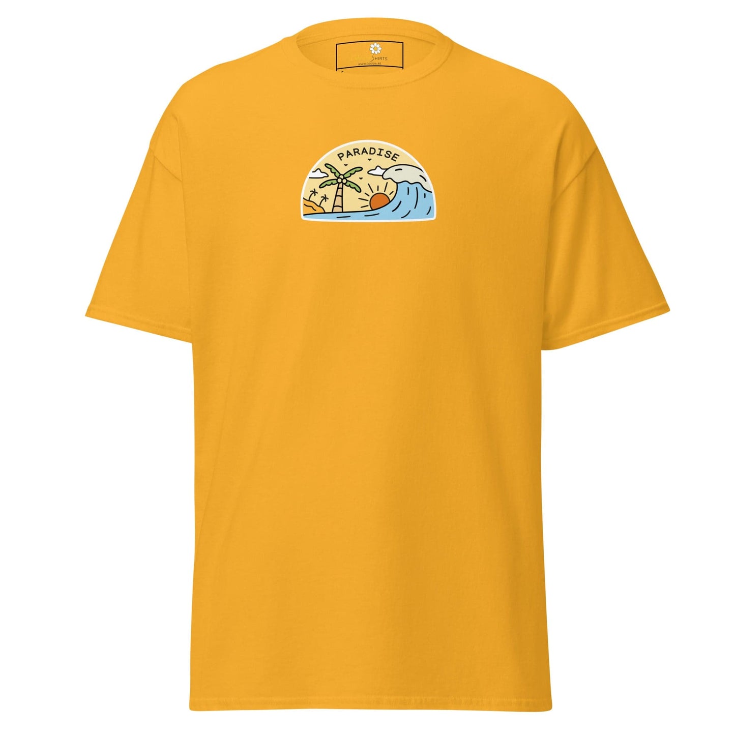 Unisex classic tee - SUMMER ISLAND PARADISE - REGULAR - Gold / S