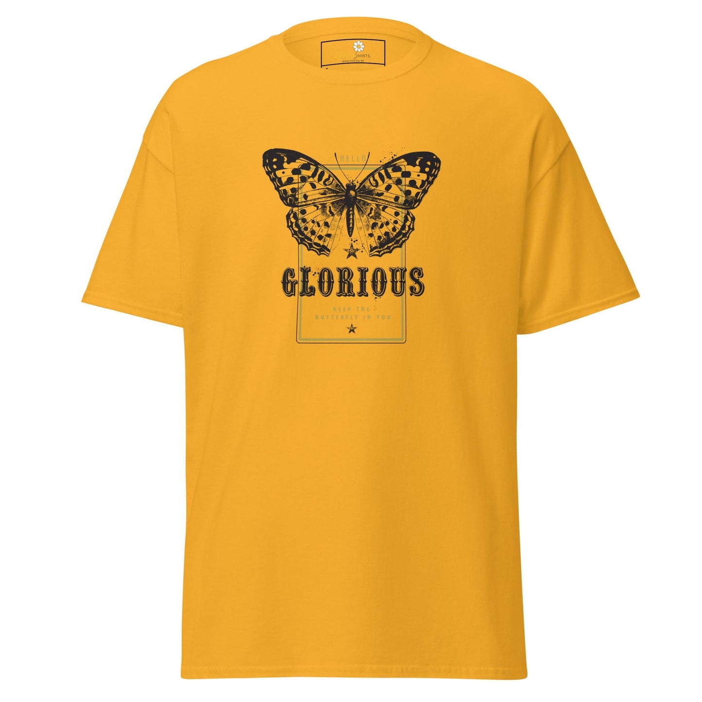 Unisex classic tee - ANIMALS GLORIOUS BUTTERFLY - REGULAR - Gold / S
