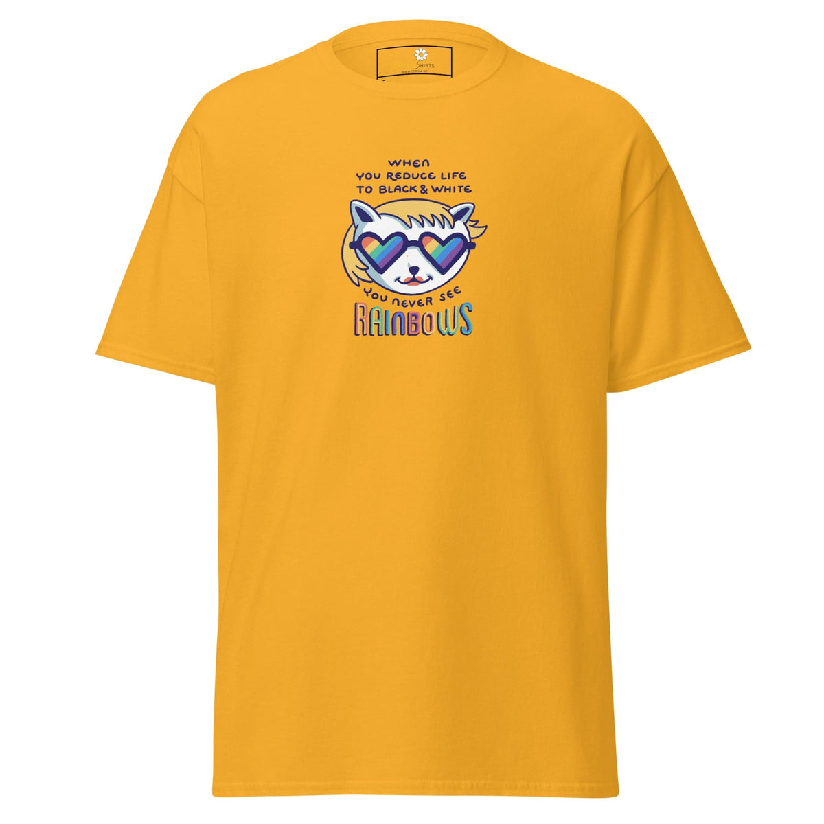 Unisex classic tee - COMMUNITY MISC SEE RAINBOWS - REGULAR - Gold / S