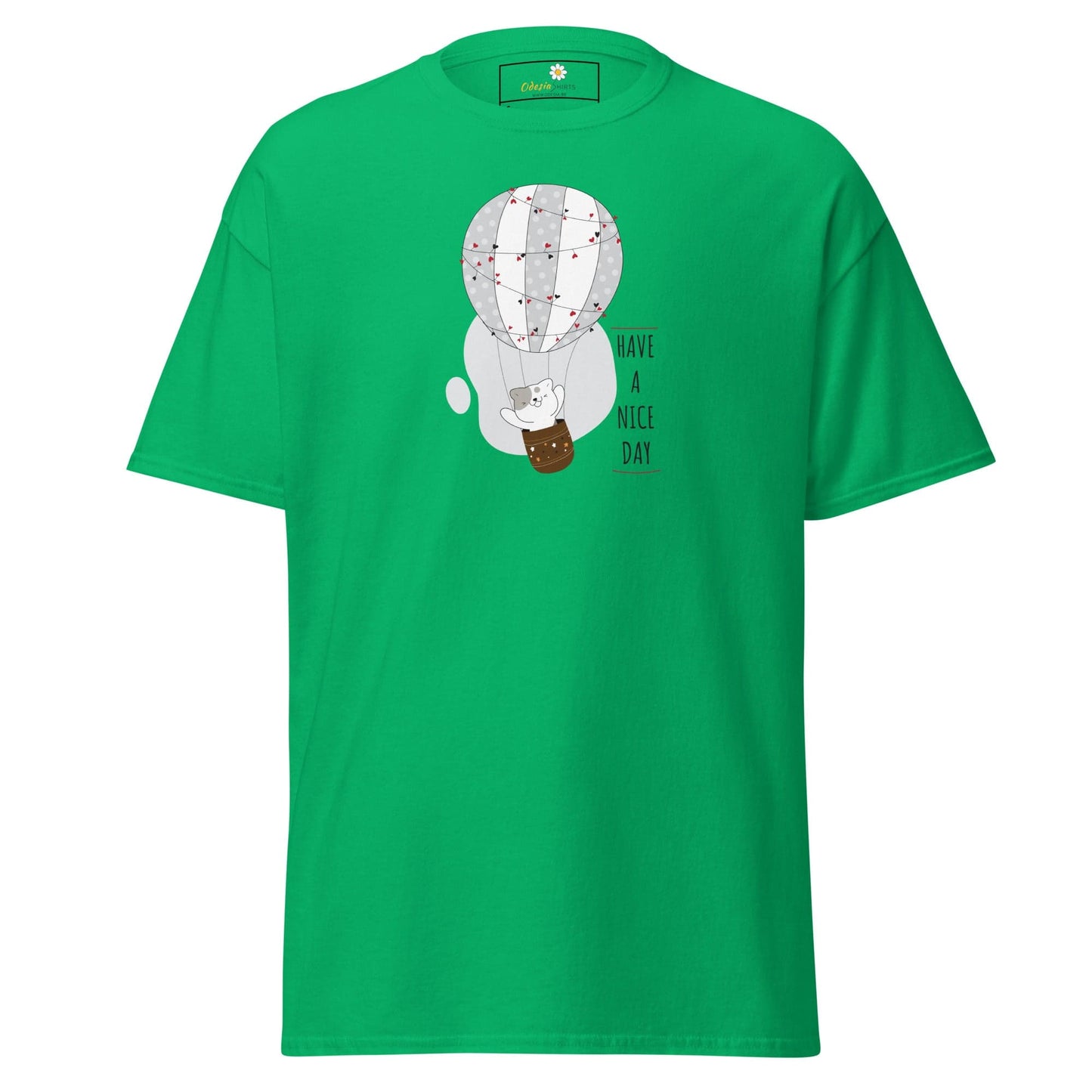 Unisex classic tee - ANIMALS CAT LUFTBALLON - REGULAR - Irish Green / S
