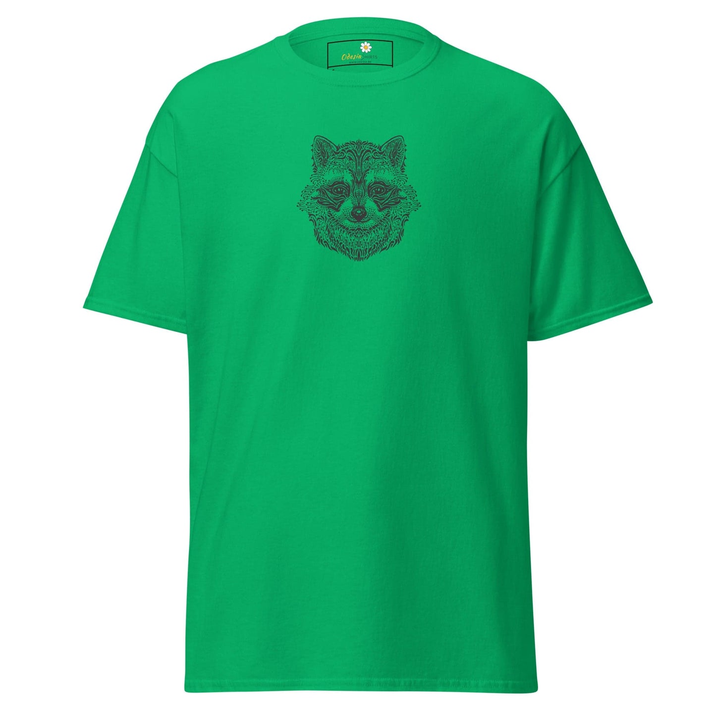 Unisex classic tee - WILD LIFE RACCOON - REGULAR - Irish Green / S