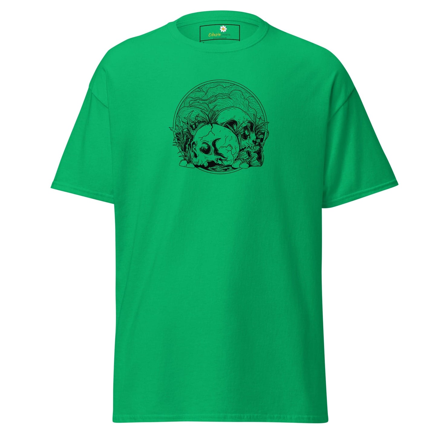 Unisex classic t-shirt - SKULL SUMMER SKULLS - REGULAR - Irish Green / S