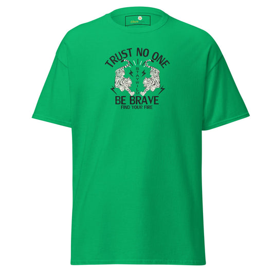 Unisex classic tee - MISC TRUST NO ONE BE BRAVE - REGULAR - Irish Green / S