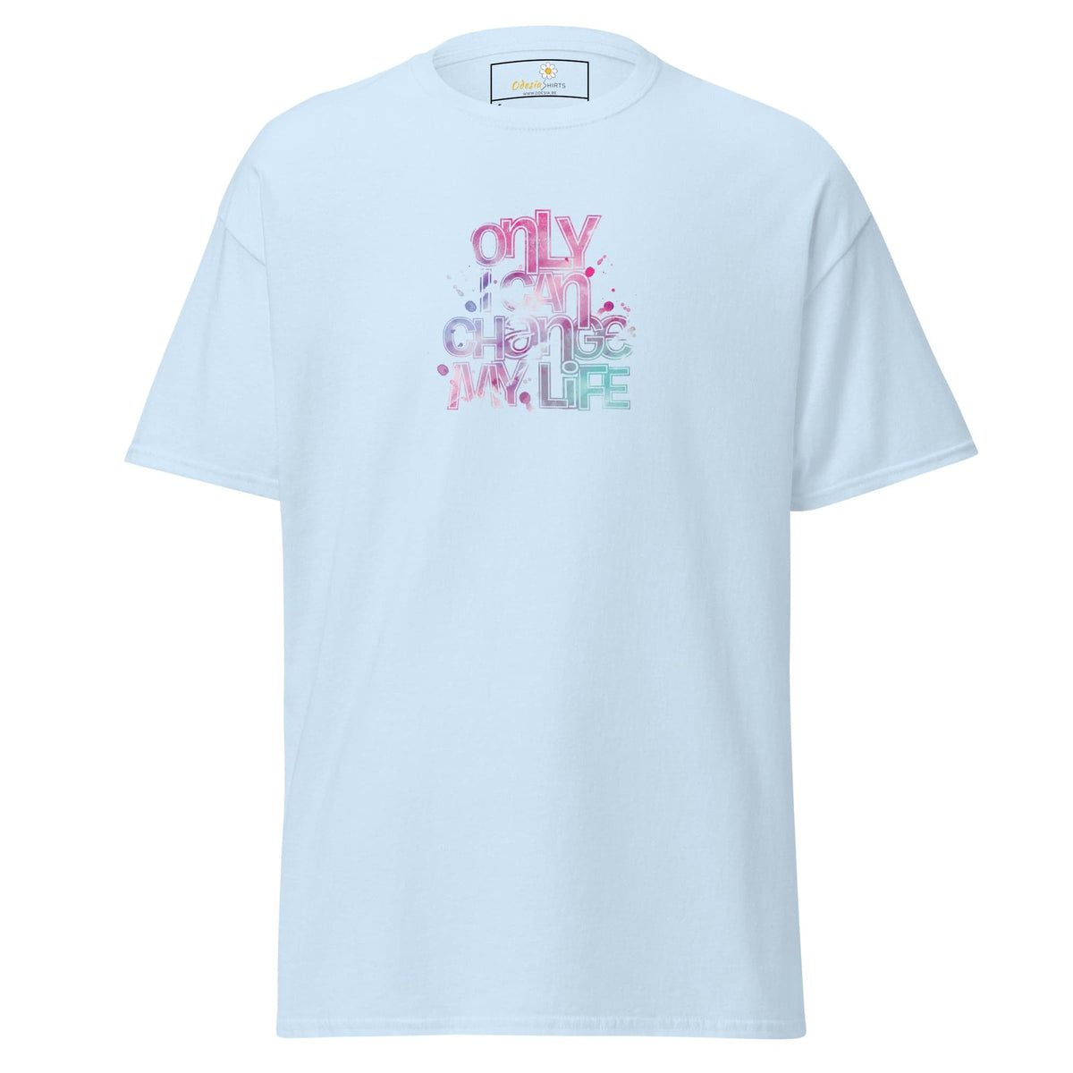 Unisex classic tee - TEXT ONLY I CAN CHANGE - REGULAR - Light Blue / S