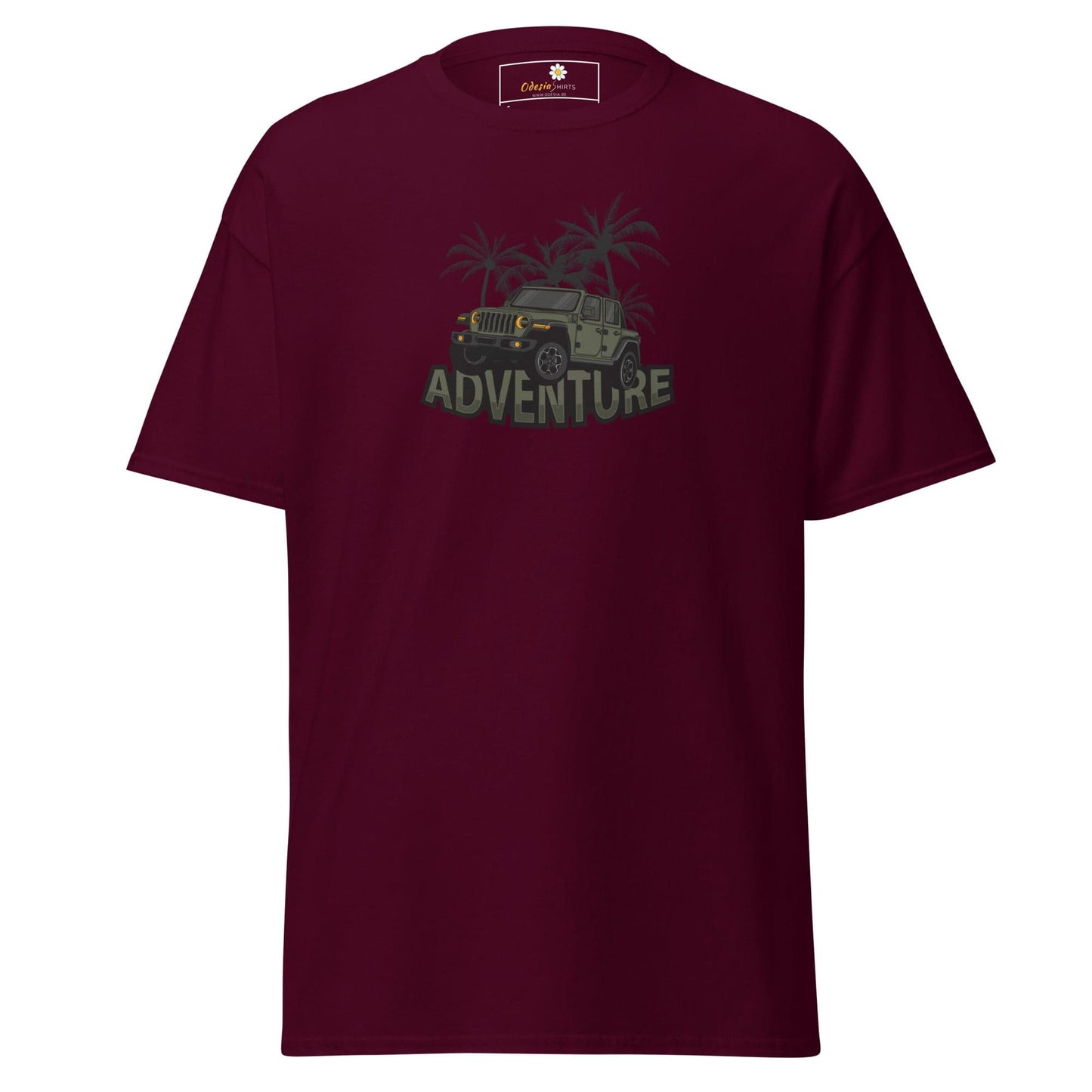 Unisex classic tee - ADVENTURE 4X4 - REGULAR - Maroon / S