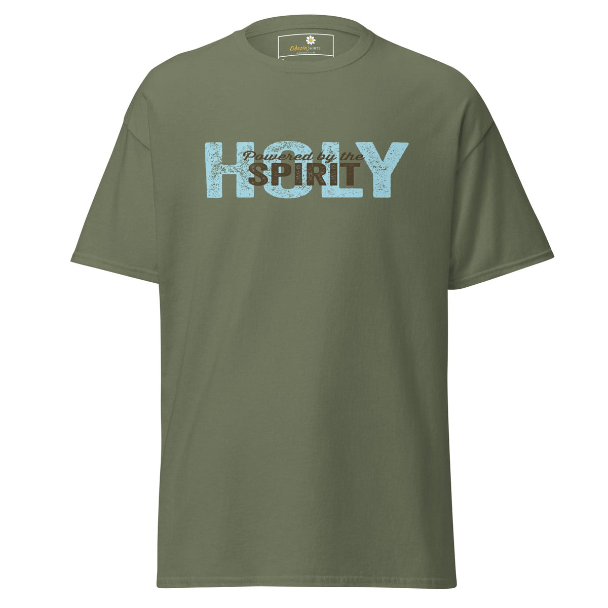 Unisex classic tee - SPIRITUAL POWERED HOLY SPIRIT - REGULAR - Military Green / S