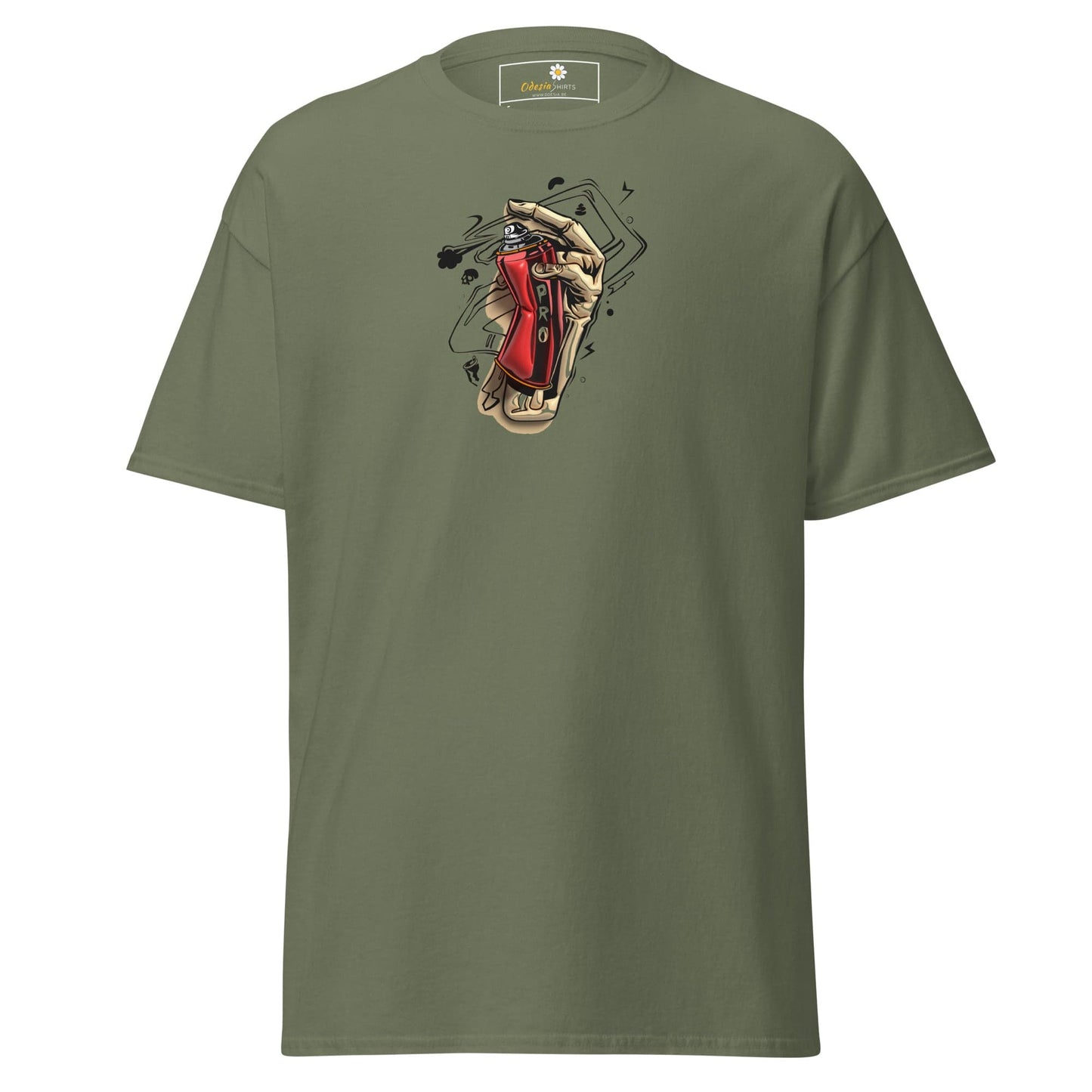 Unisex classic tee - MISC PAINT CANS - REGULAR - Military Green / S