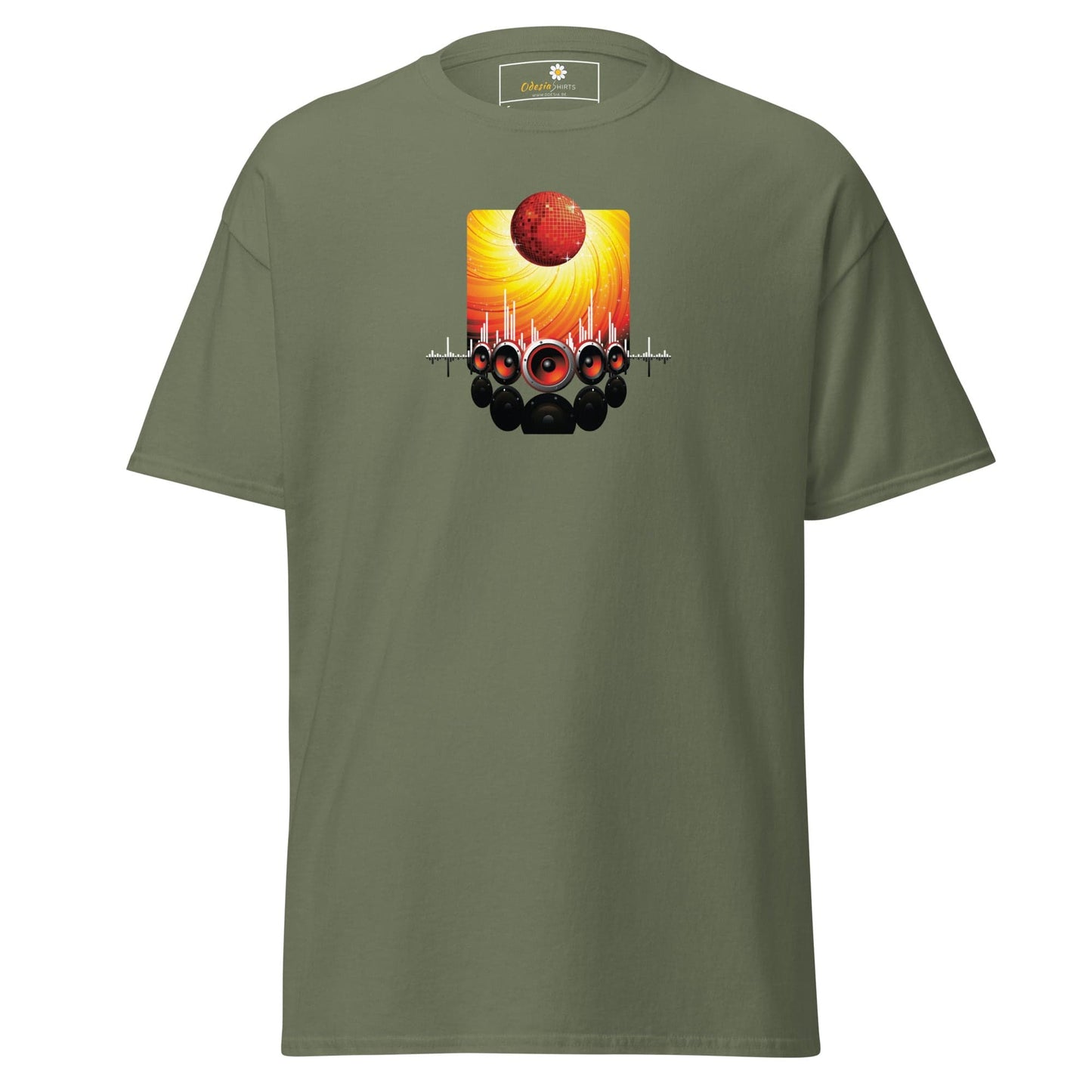 Unisex classic tee - MUSIC SPEAKERS - REGULAR - Military Green / S