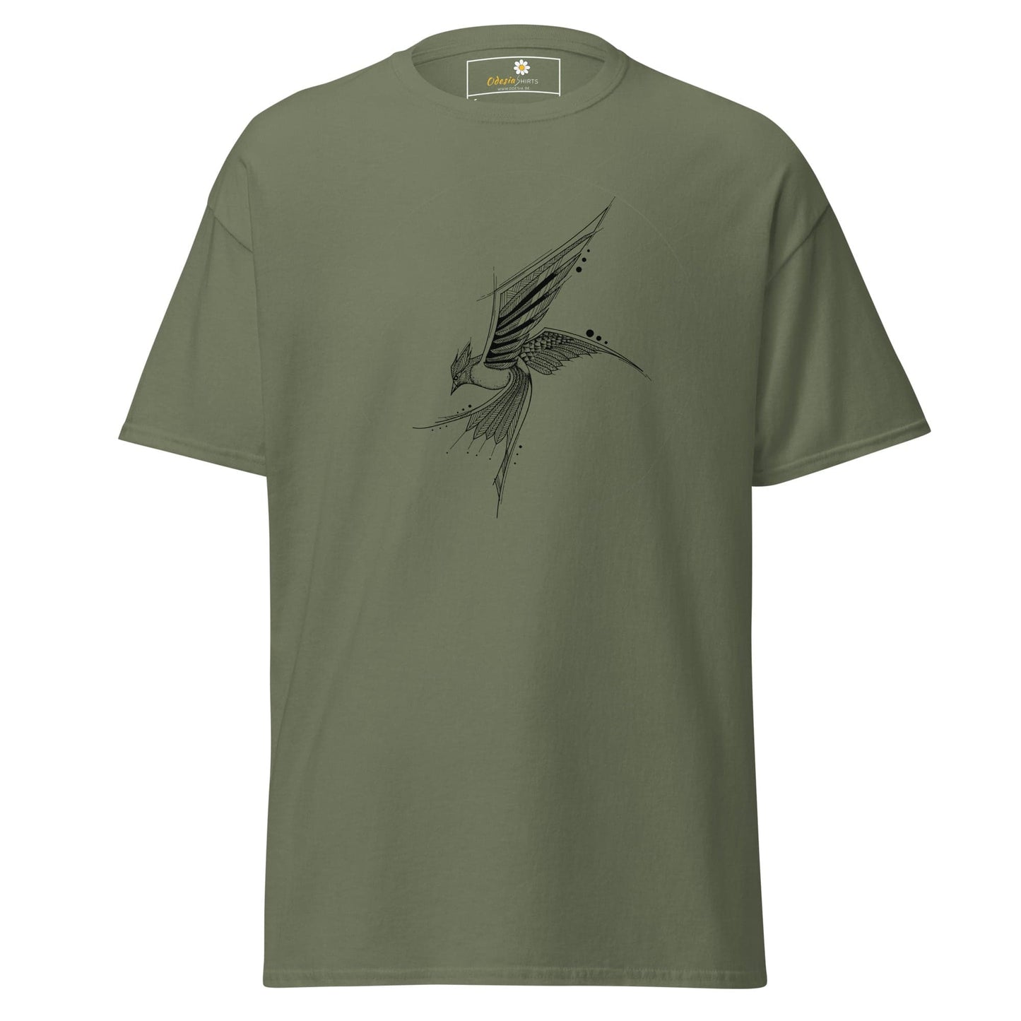 Unisex classic tee - ANIMALS BIRD - REGULAR - Military Green / S