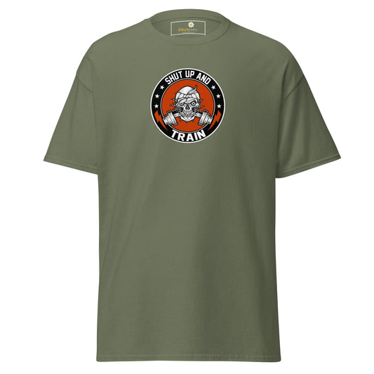 Unisex classic tee - SPORT SHUT UP AND TRAIN - REGULAR - Military Green / S