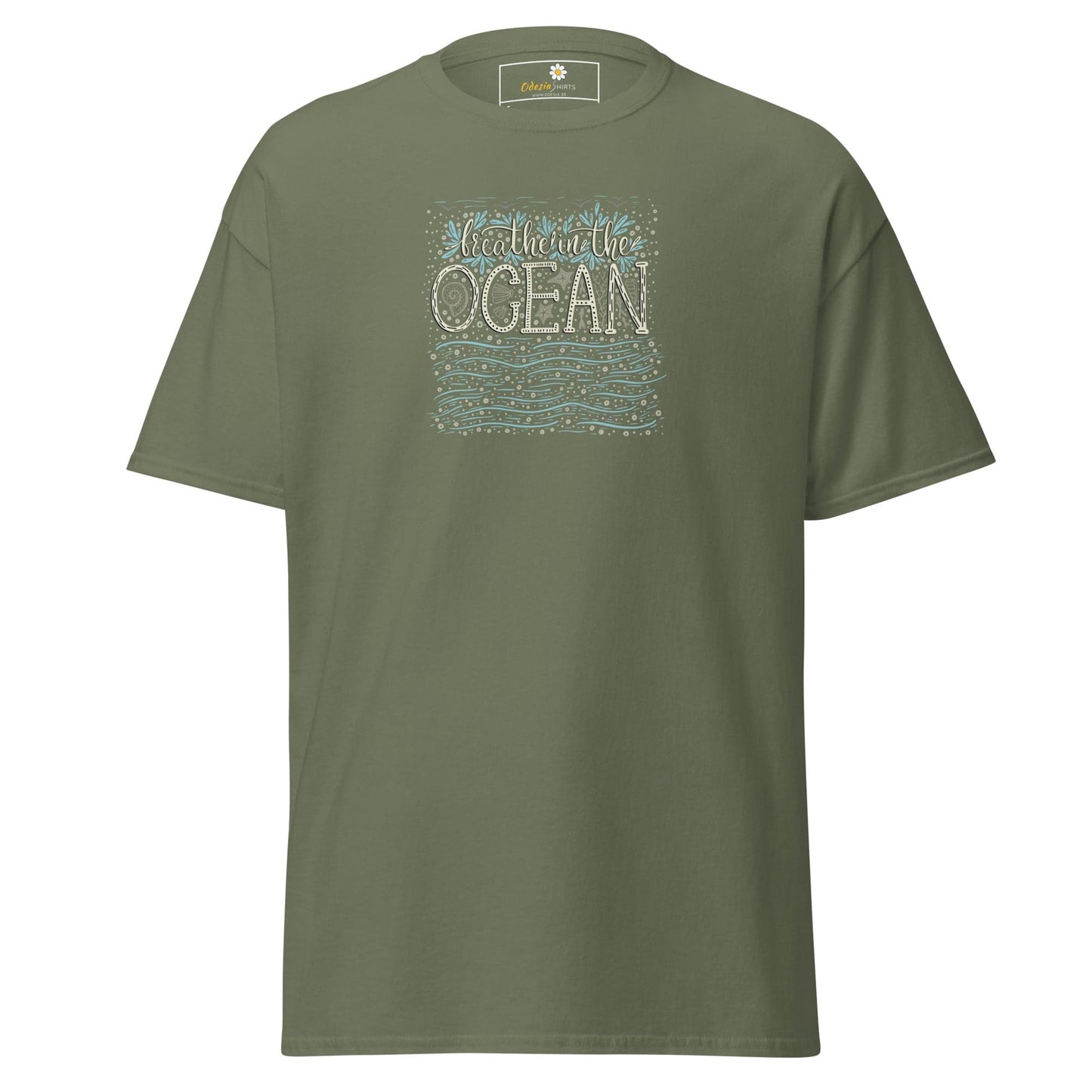 Unisex classic tee - NATURE OCEAN - REGULAR - Military Green / S