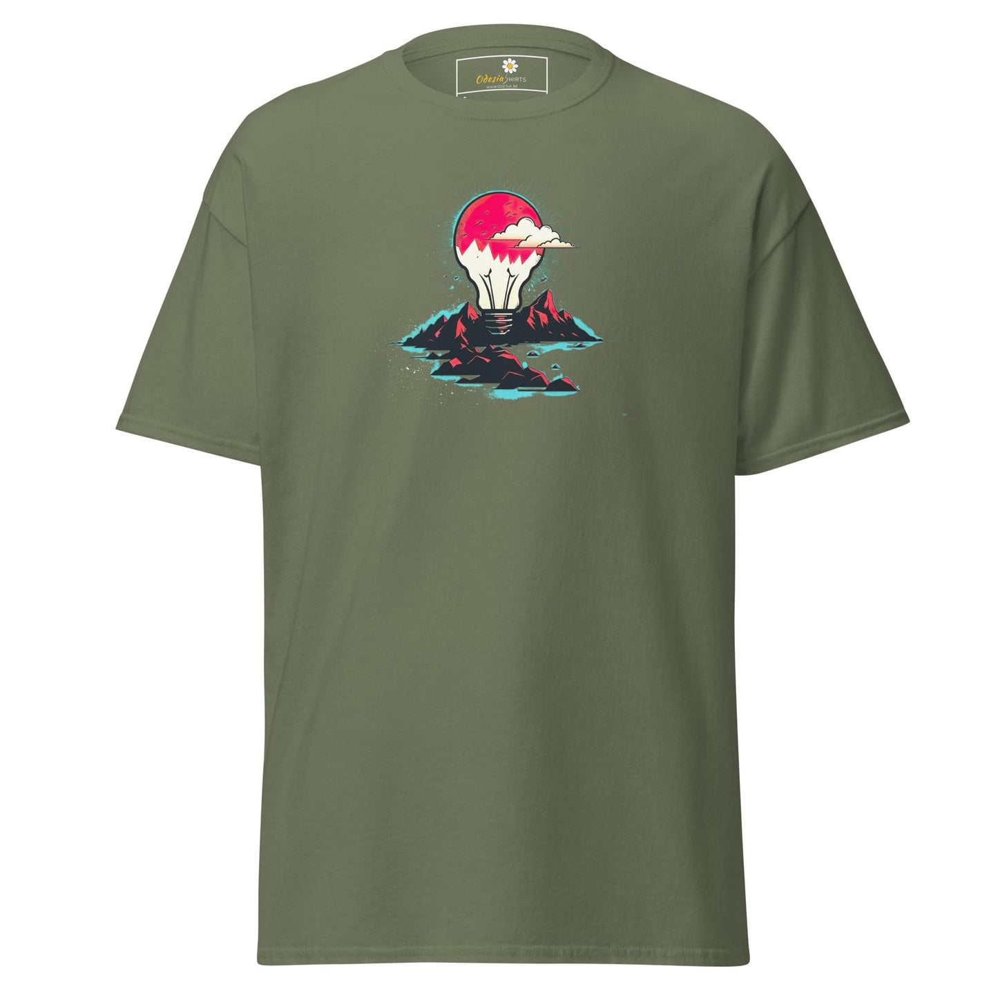 Unisex classic tee - MISC LIGHTBULB MOUNTAIN - REGULAR - Military Green / S