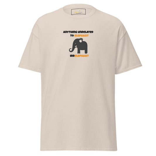 Unisex classic t-shirt - FUN ELEPHANT IRRELEPHANT - REGULAR - Natural / S