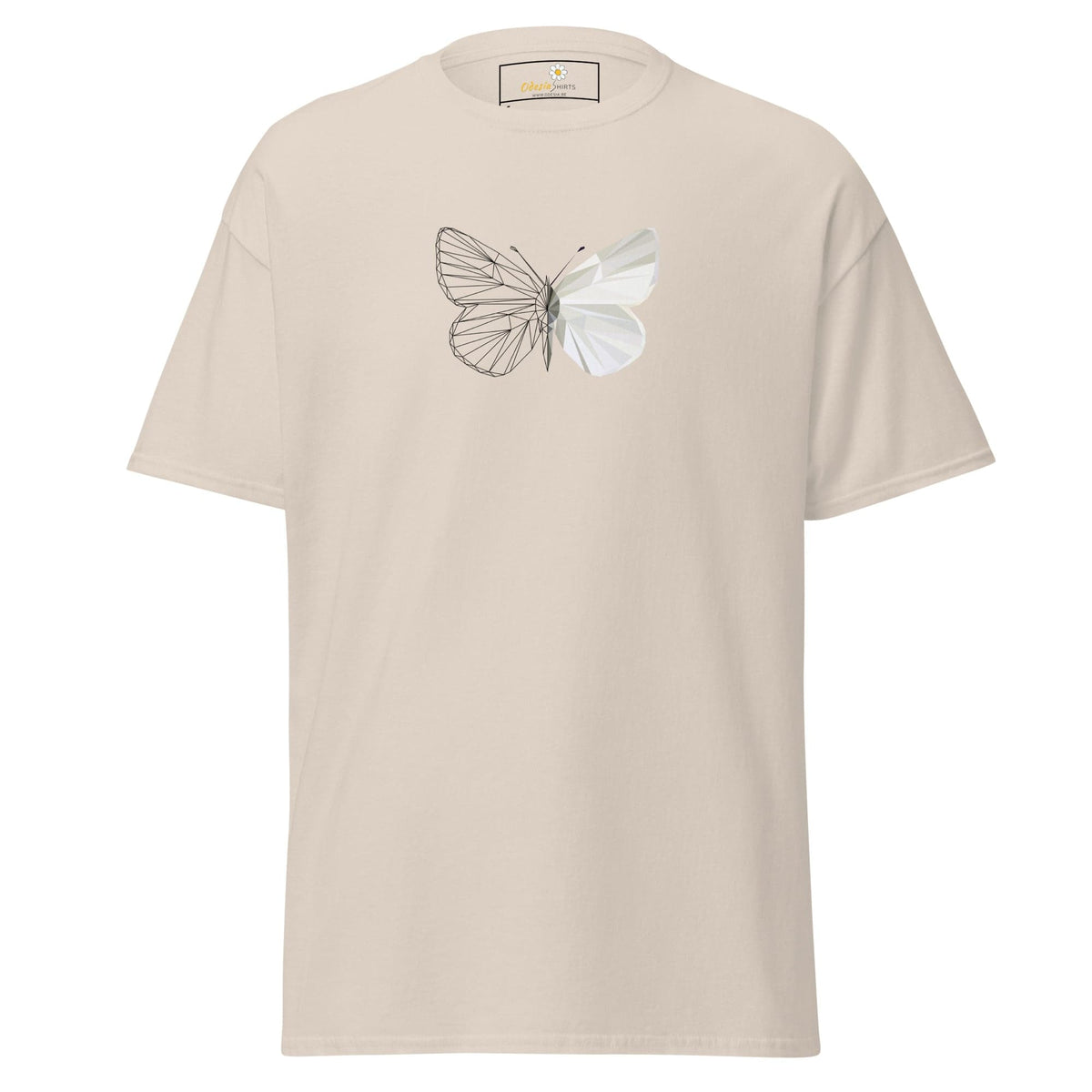 Unisex classic tee - ANIMALS BUTTERFLY - REGULAR - Natural / S
