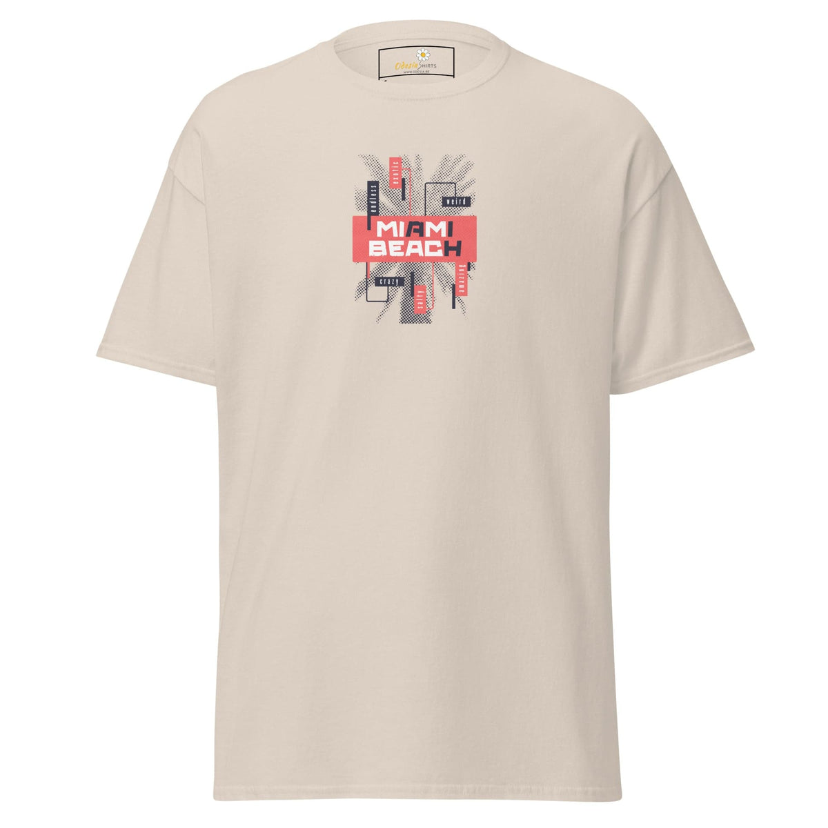 Unisex classic tee - COUNTRY SUMMER MIAMI BEACH - REGULAR - Natural / S