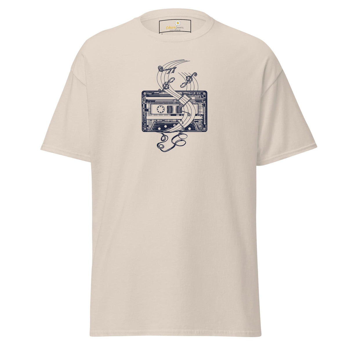 Unisex classic t-shirt - MUSIC TAPE - REGULAR - Natural / S