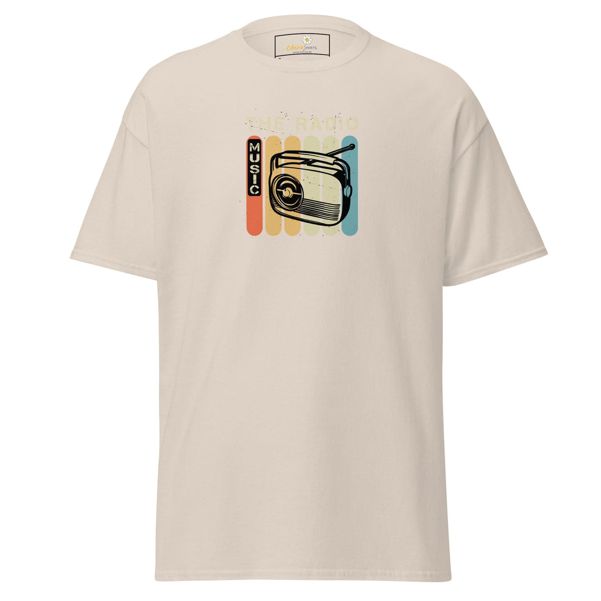 Unisex classic t-shirt - MUSIC THE RADIO - REGULAR - Natural / S