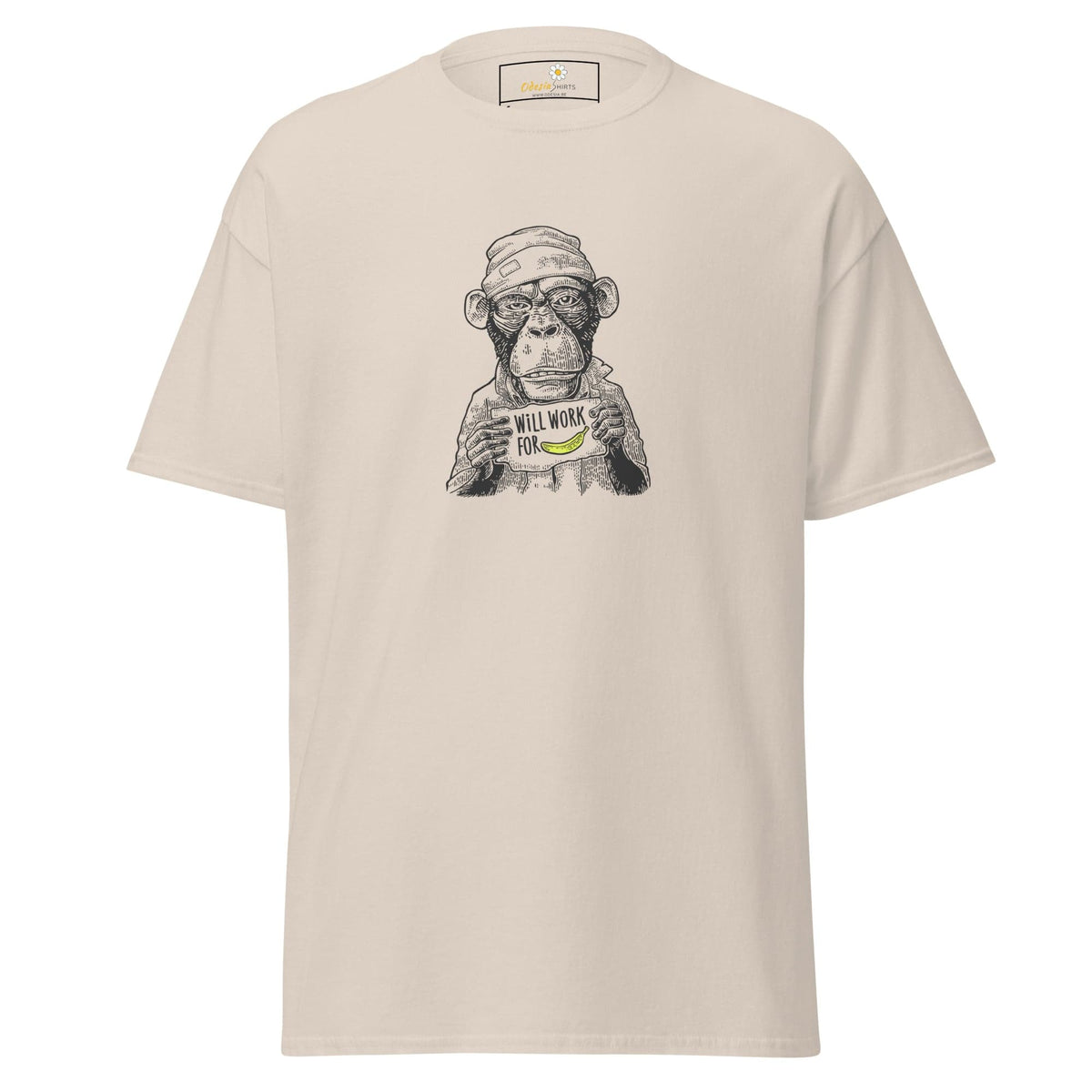Unisex classic tee - WILD LIFE FUN WORK FOR BANANA - REGULAR - Natural / S