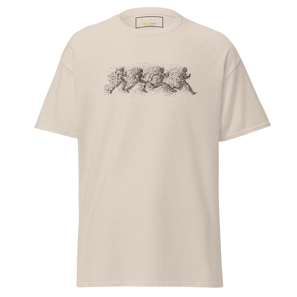 Unisex classic t-shirt - FANTASY DOTS MEN RUNNING - REGULAR - Natural / S