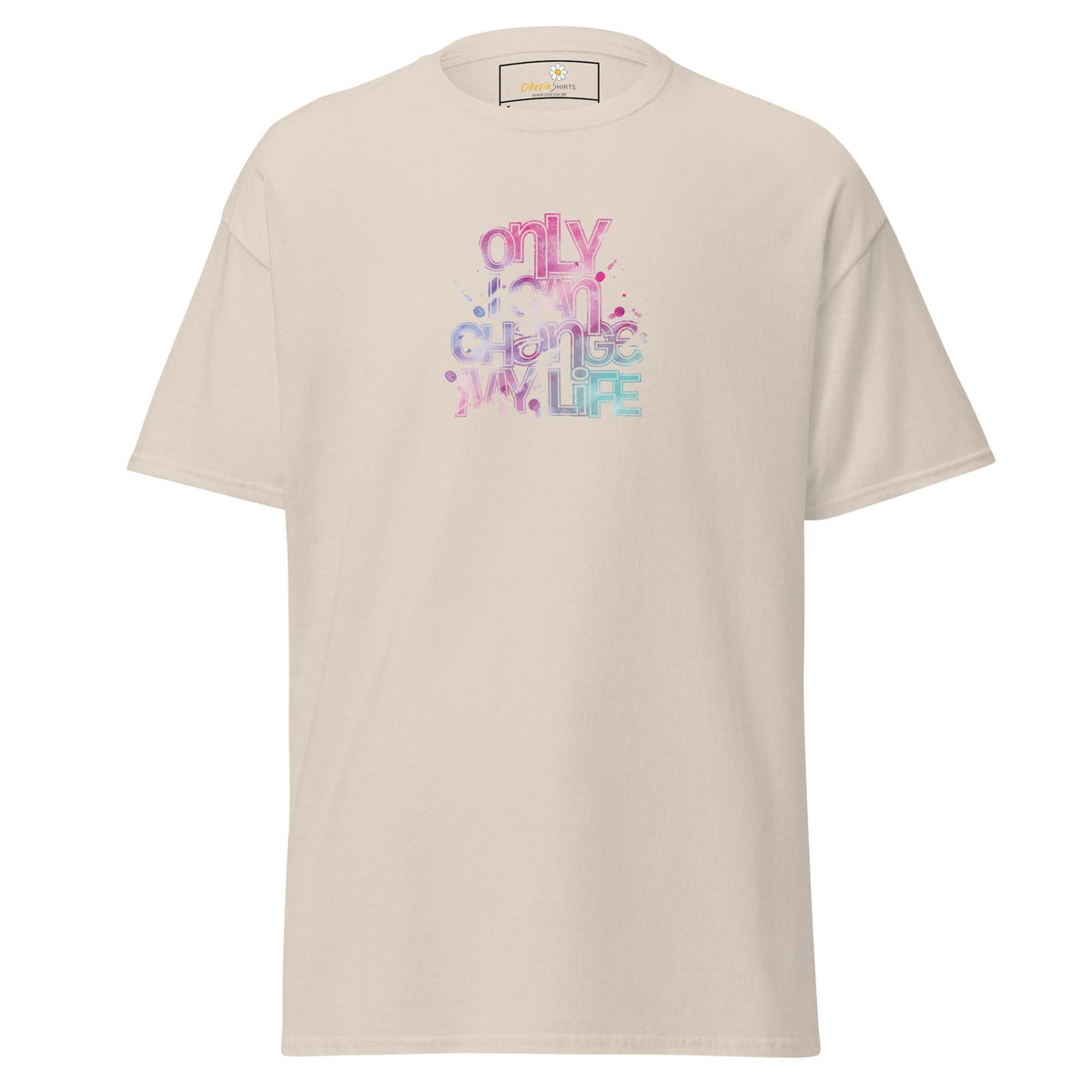 Unisex classic tee - TEXT ONLY I CAN CHANGE - REGULAR - Natural / S