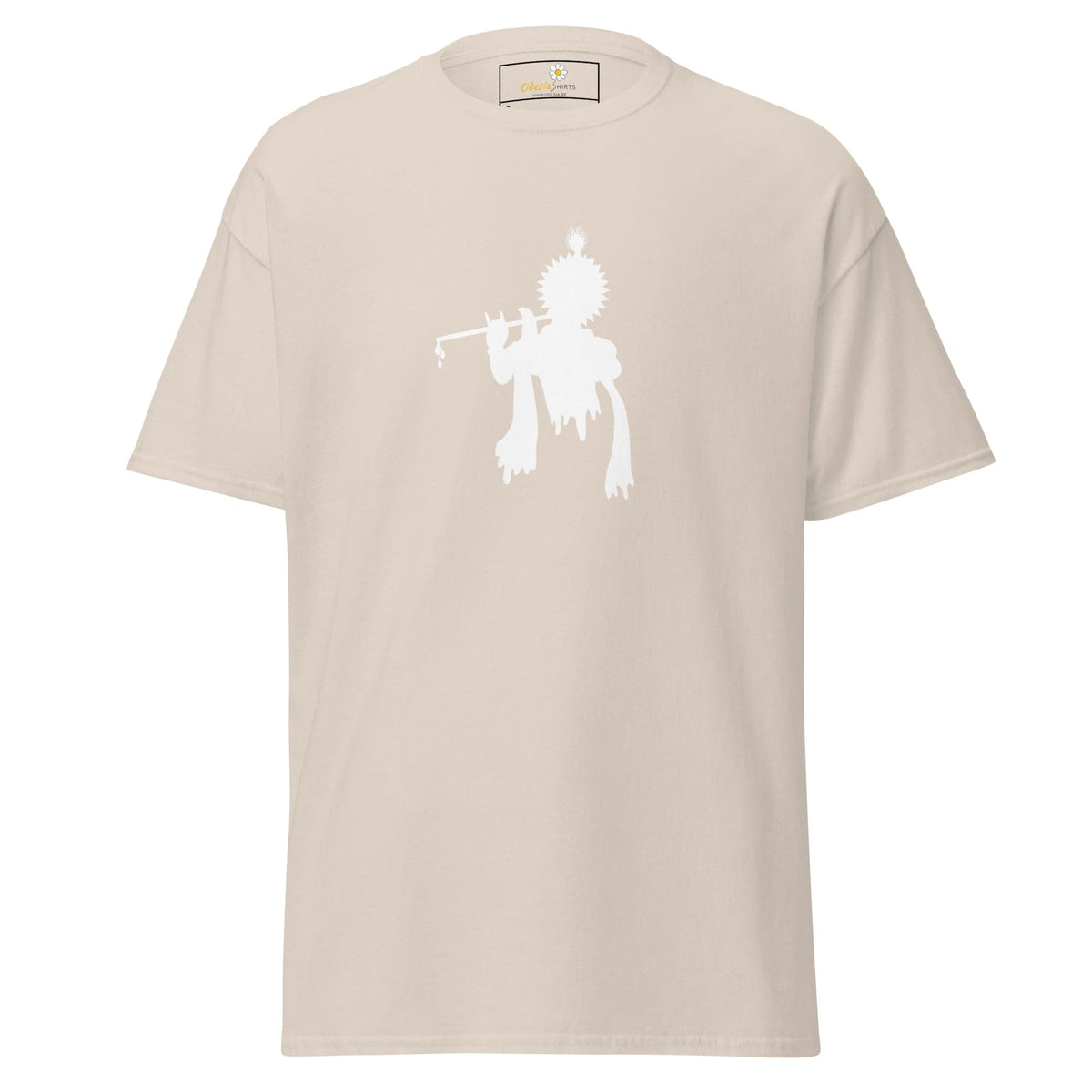Unisex classic tee - SPIRITUAL KRISHNA’S FLUTE HEAD - REGULAR - Natural / S