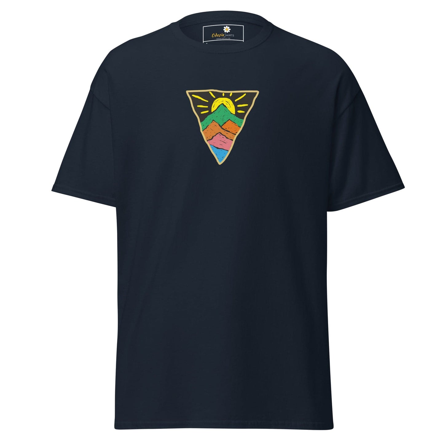 Unisex classic tee - MISC SUN TRIANGLE - REGULAR - Navy / S
