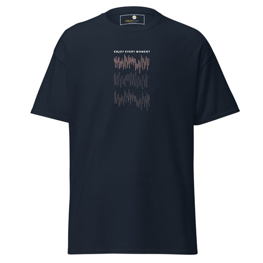 Unisex classic t-shirt - POSITIVE ENJOY EVERY MOMENT - REGULAR - Navy / S
