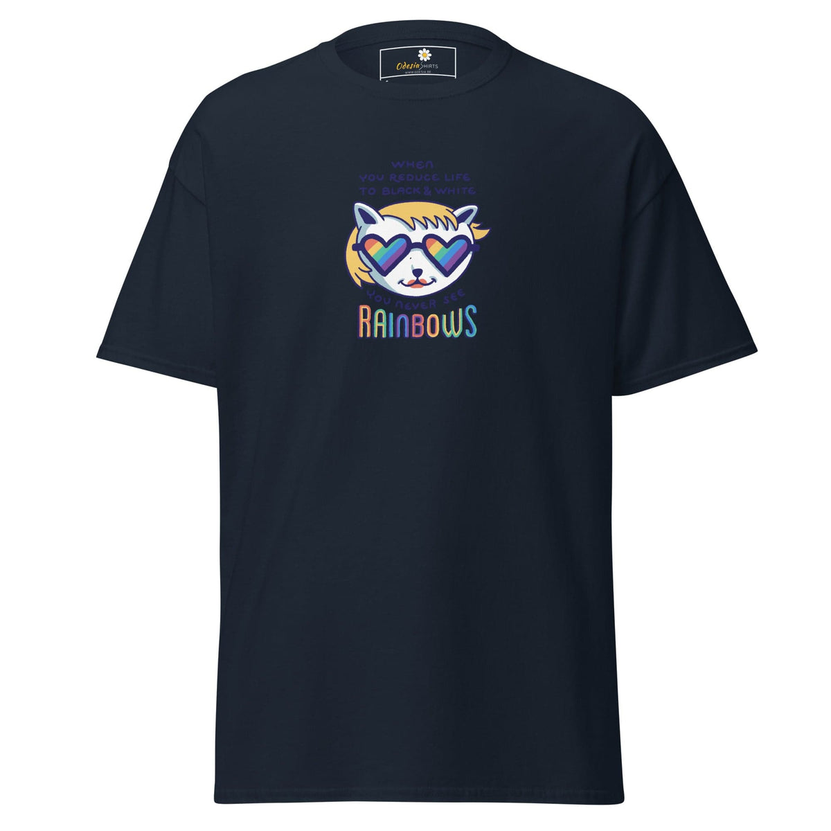 Unisex classic tee - COMMUNITY MISC SEE RAINBOWS - REGULAR - Navy / S