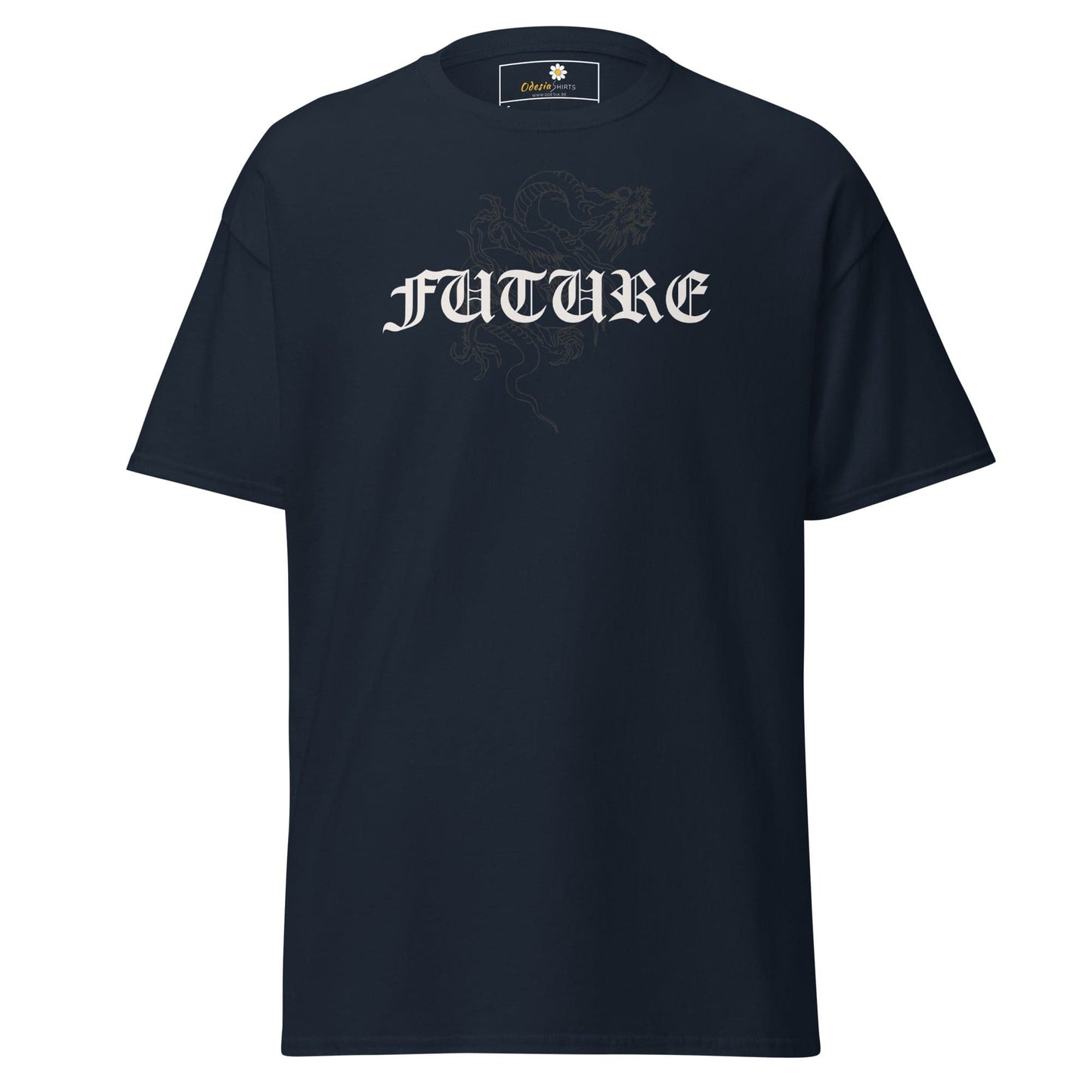 Unisex classic tee - MYSTIC FUTURE DRAGON - REGULAR - Navy / S