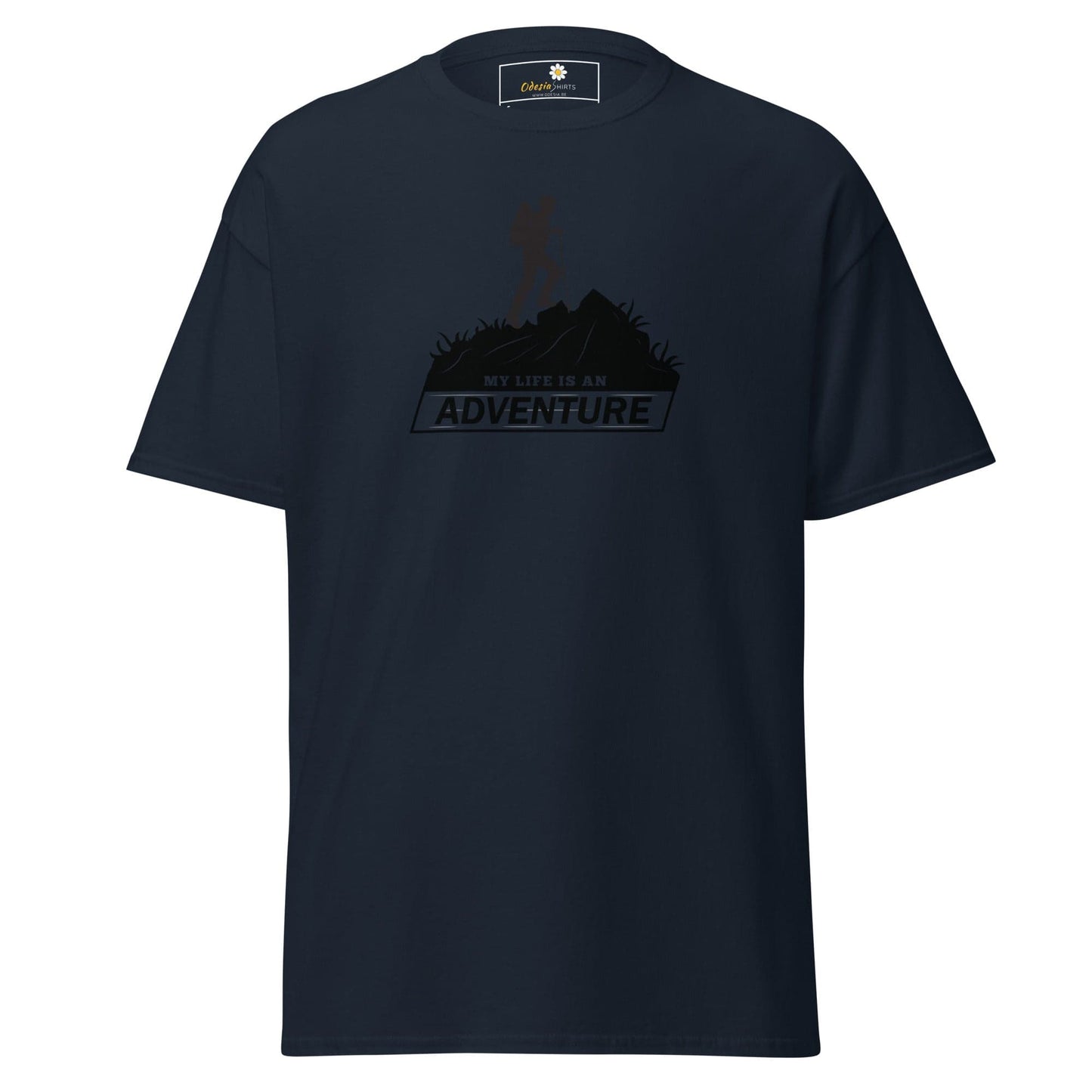 Unisex classic t-shirt - ADVENTURE MOUNTAIN - REGULAR - Navy / S