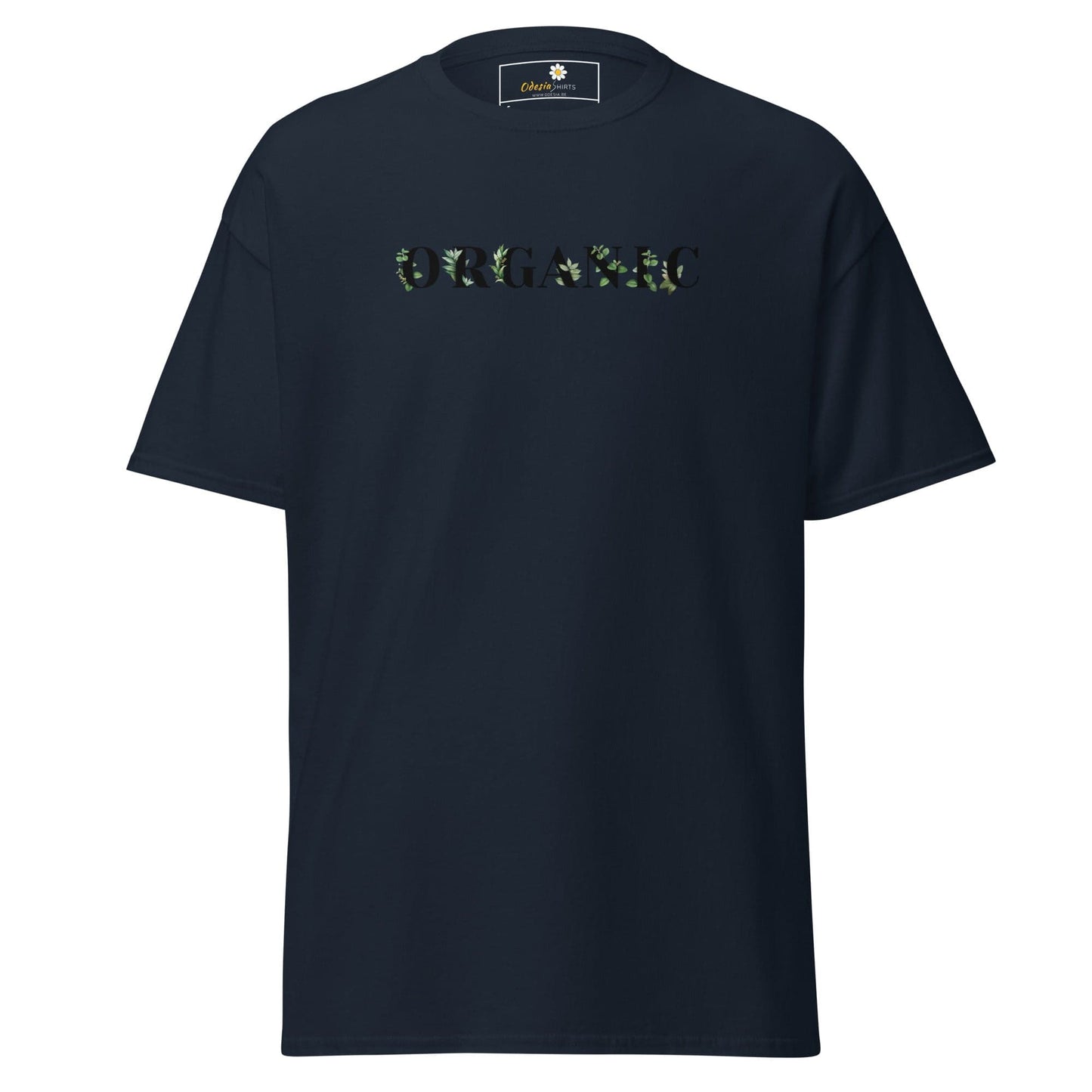 Unisex classic tee - TEXT GREEN ORGANIC - REGULAR - Navy / S