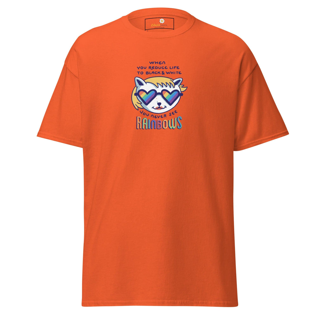 Unisex classic tee - COMMUNITY MISC SEE RAINBOWS - REGULAR - Orange / S
