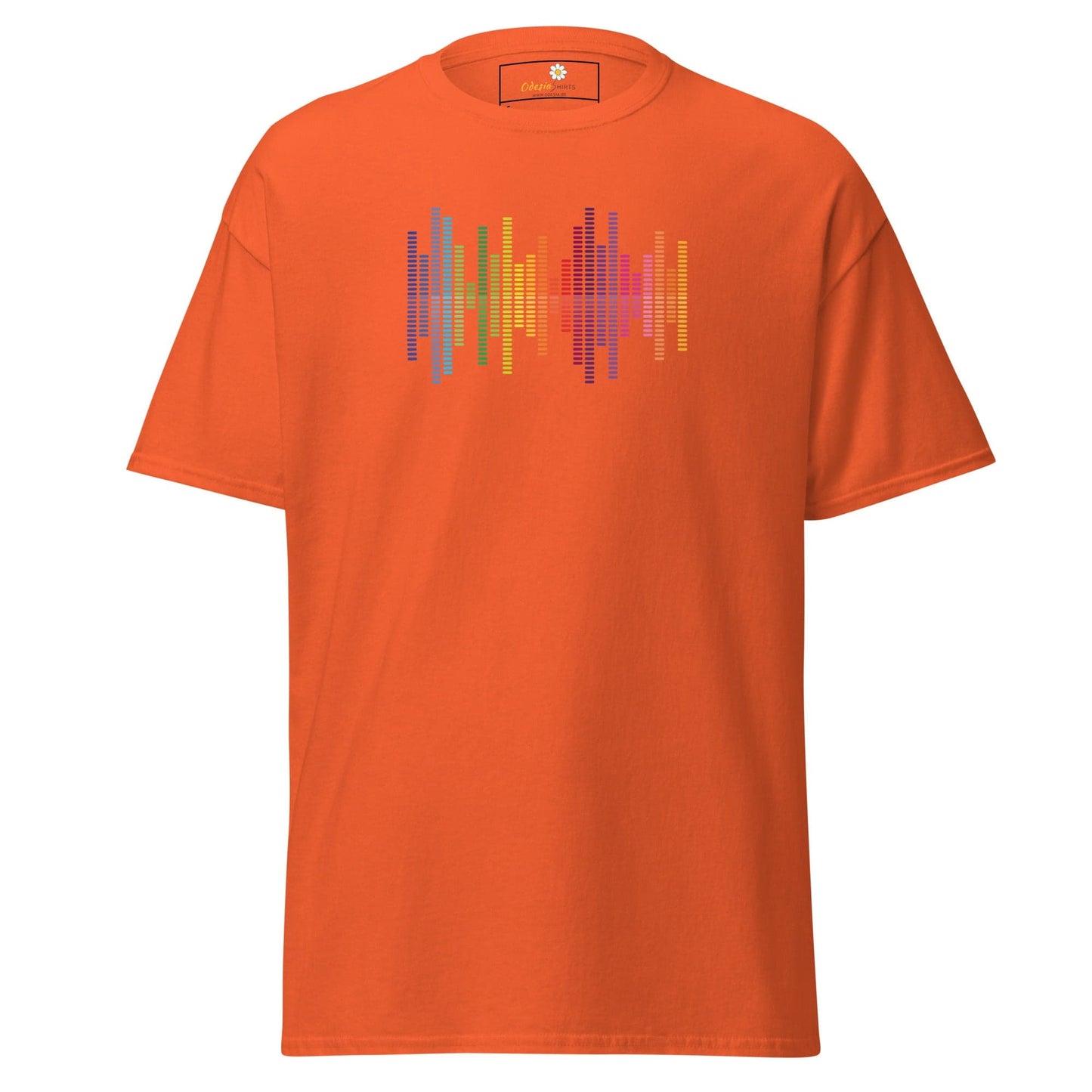 Unisex classic tee - MUSIC AUDIO SPECTRUM - REGULAR - Orange / S