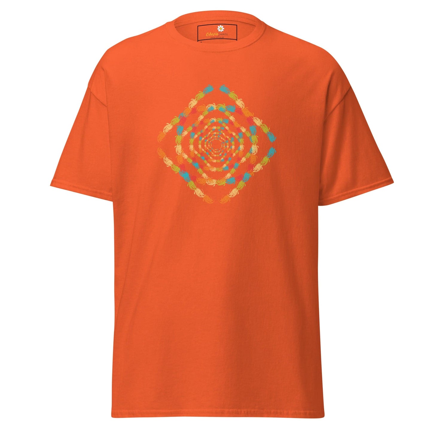 Unisex classic tee - ABSTRACT MISC SQUARE TUNNEL - REGULAR - Orange / S