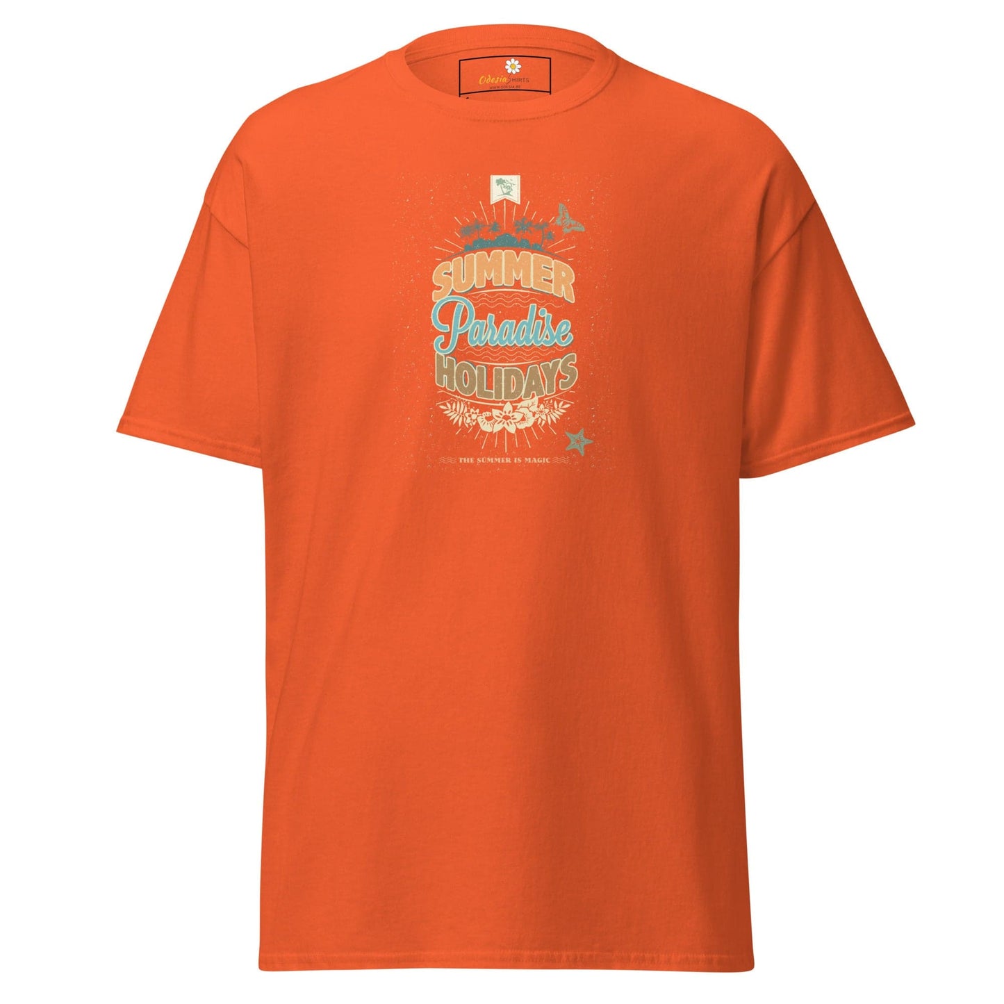 Unisex classic tee - SUMMER PARADISE - REGULAR - Orange / S