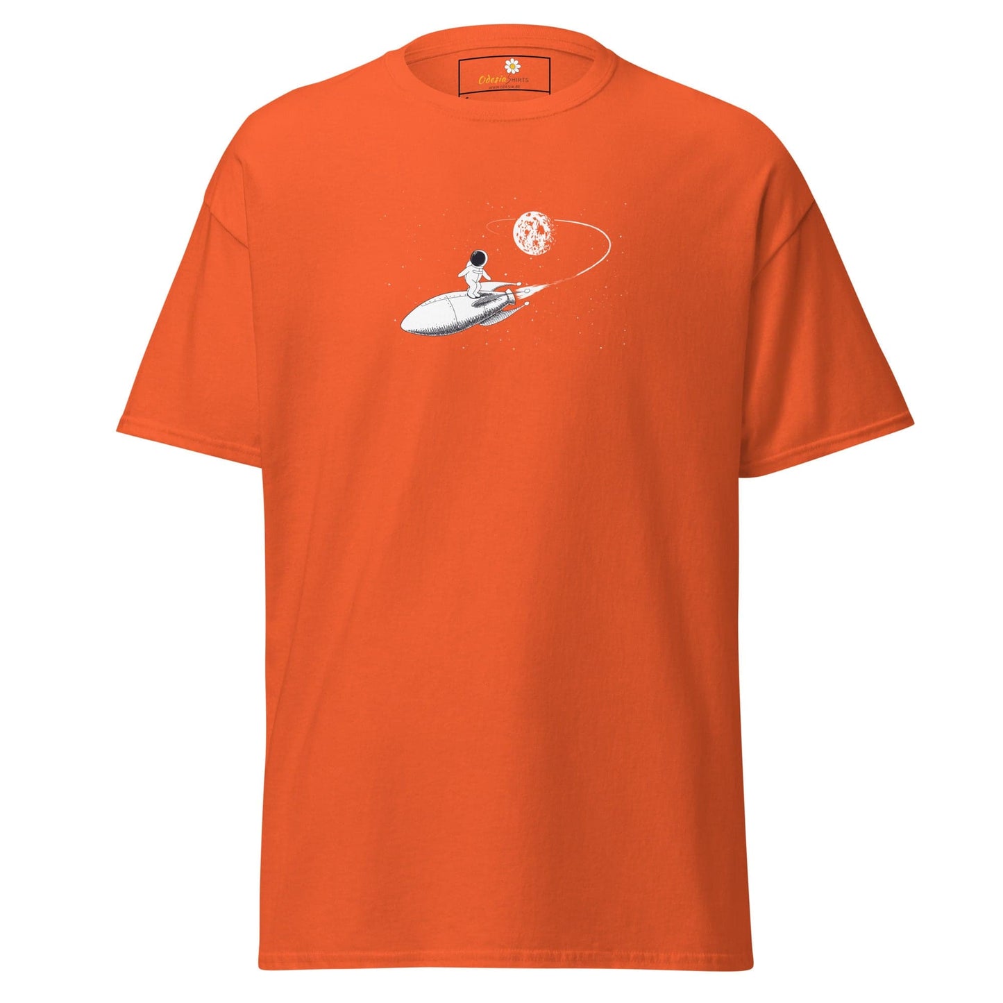 Unisex classic tee - ASTRONAUT ROCKET - REGULAR - Orange / S