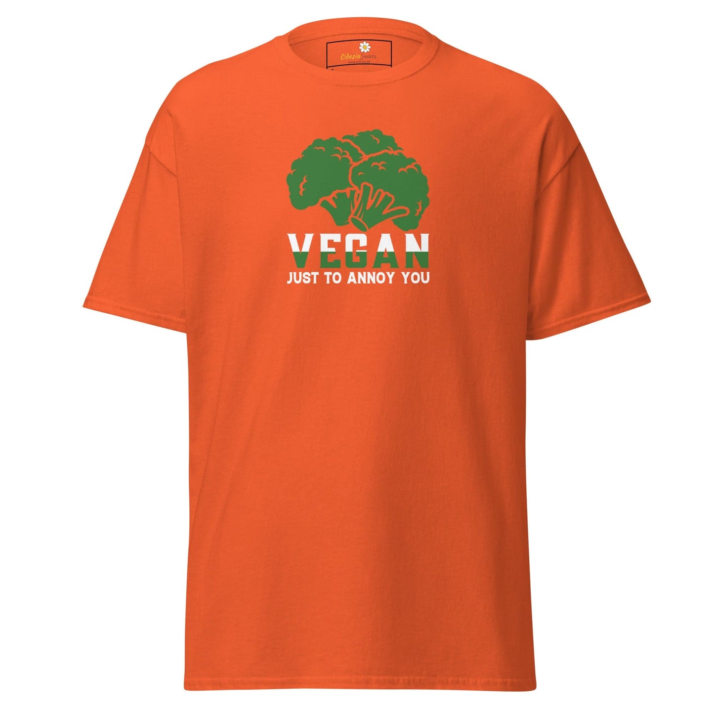Unisex classic tee - GREEN VEGAN TO ANNOY YOU - REGULAR - Orange / S