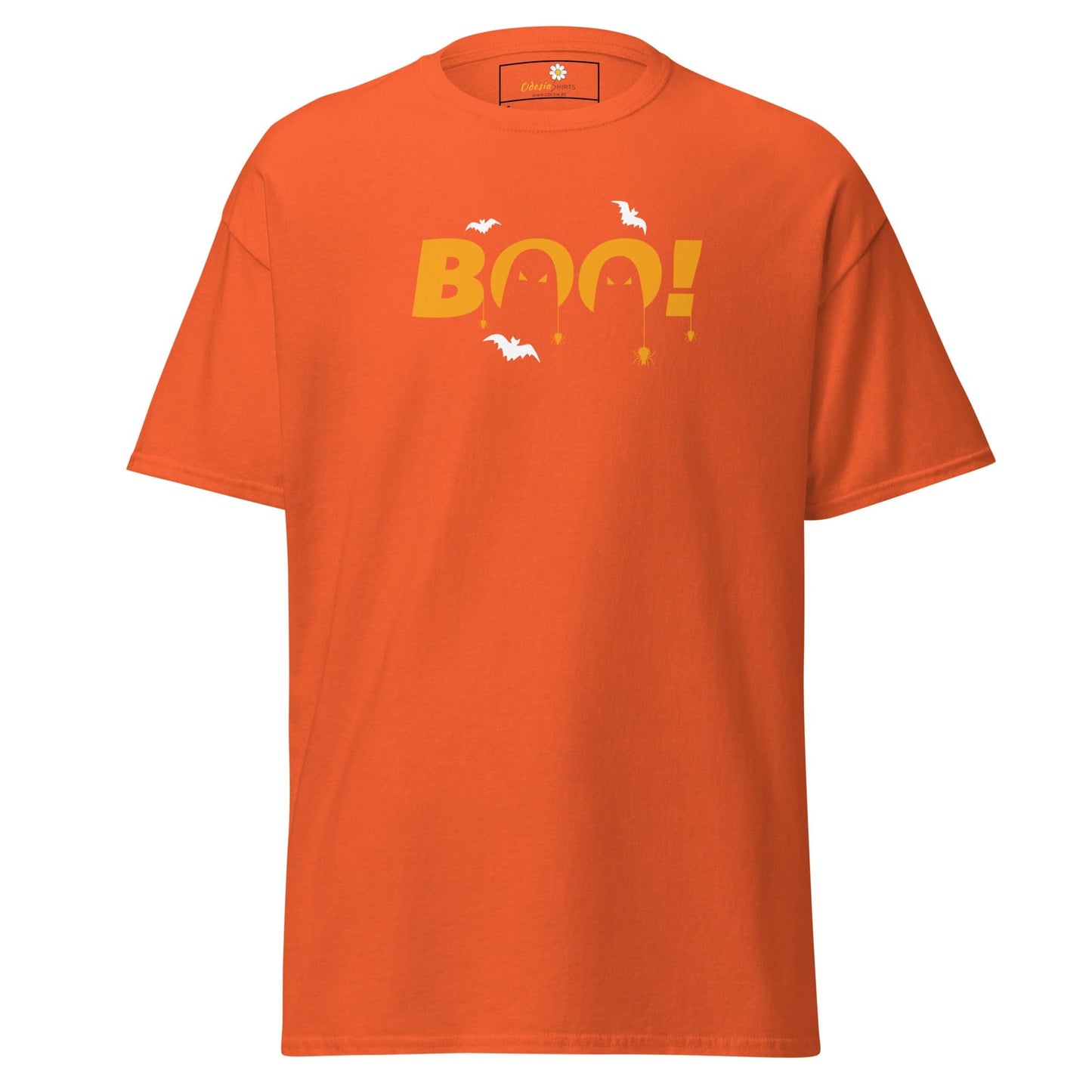 Unisex classic t-shirt - SEASONAL HALLOWEEN BOO - REGULAR - Orange / S