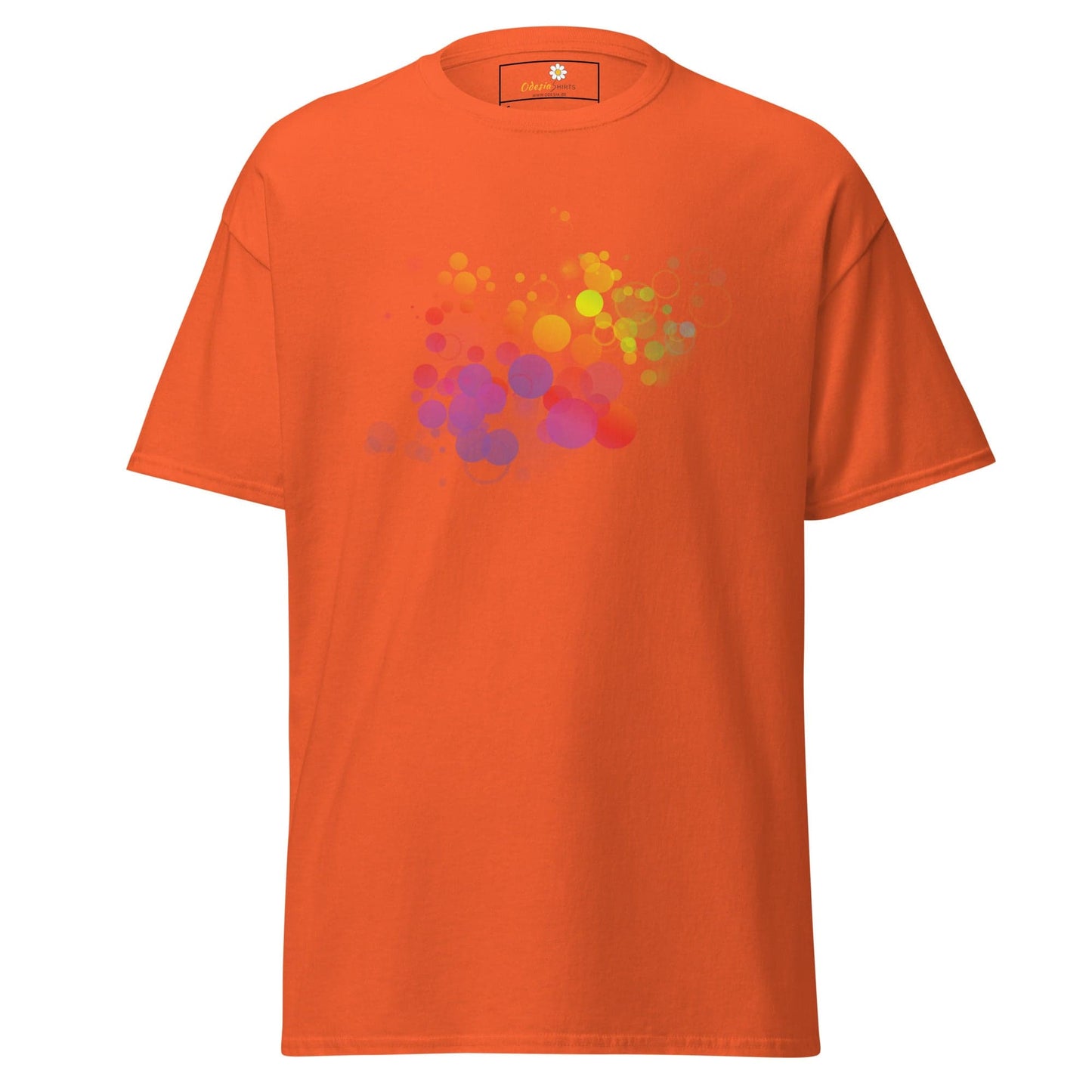 Unisex classic tee - ABSTRACT BUBBLES - REGULAR - Orange / S