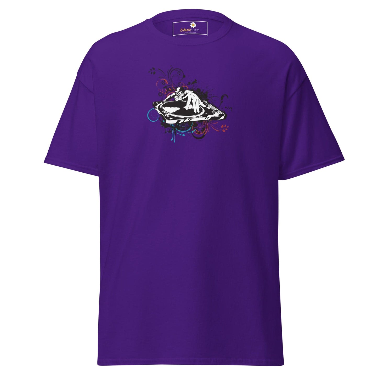 Unisex classic tee - MUSIC DISK JOCKEY - REGULAR - Purple / S
