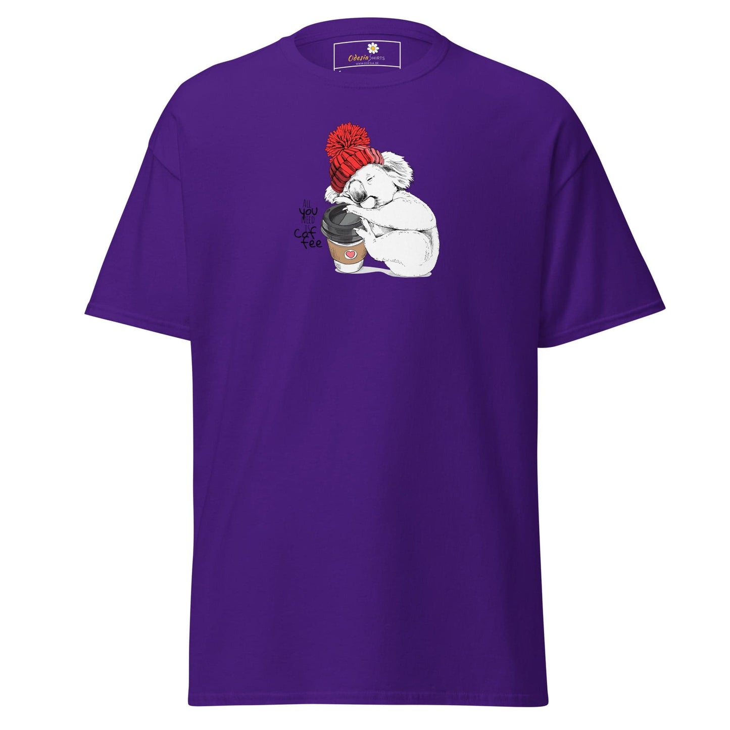 Unisex classic tee - WILD LIFE FUN KOALA - REGULAR - Purple / S