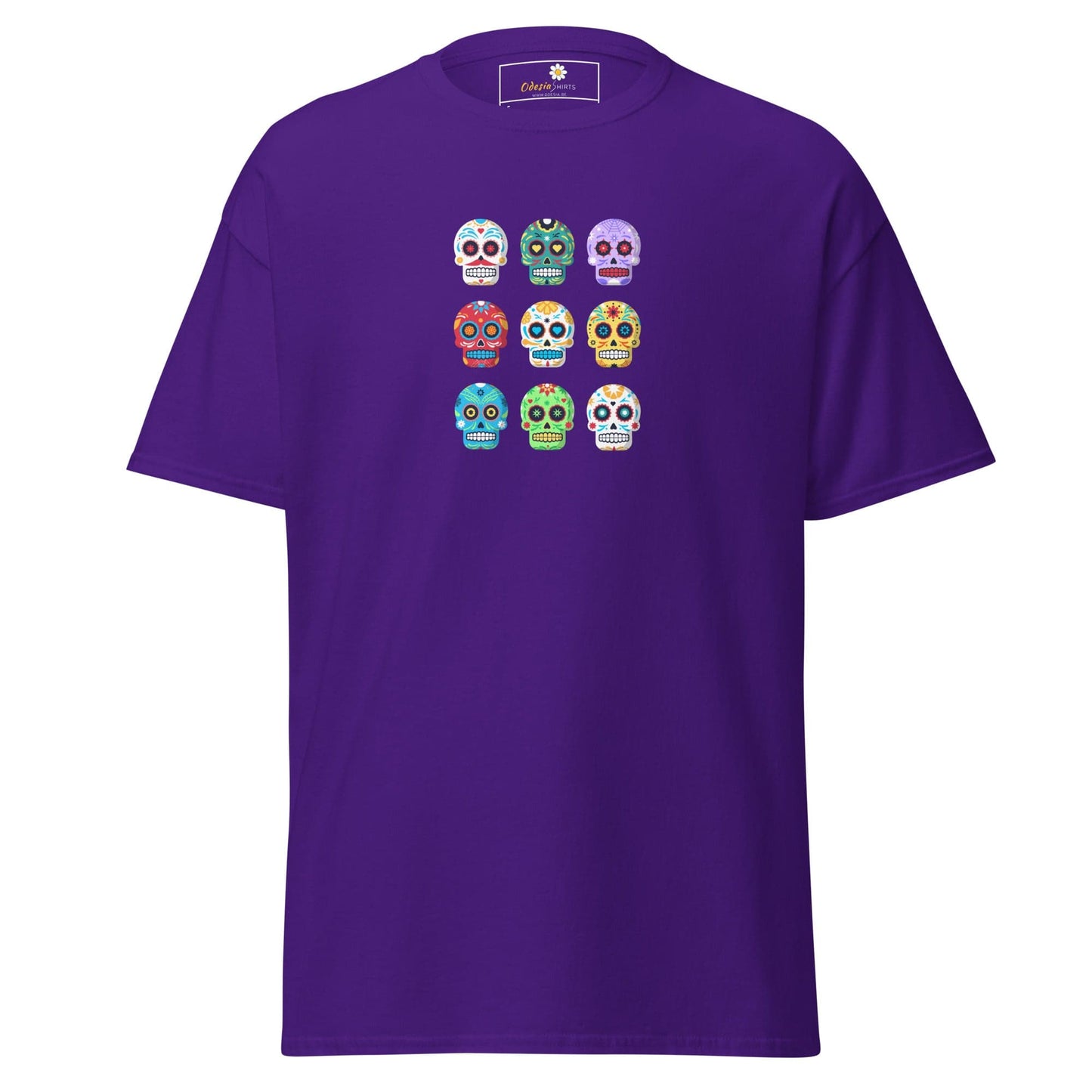 Unisex classic tee - SKULL COLOR SKULLS - REGULAR - Purple / S